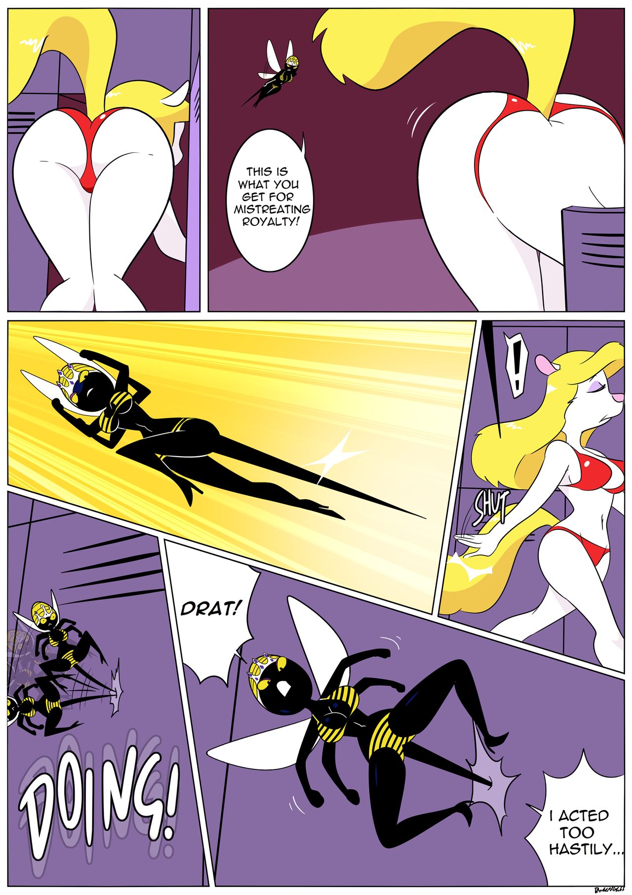 Queen Bea's Beach Fight page 3 full