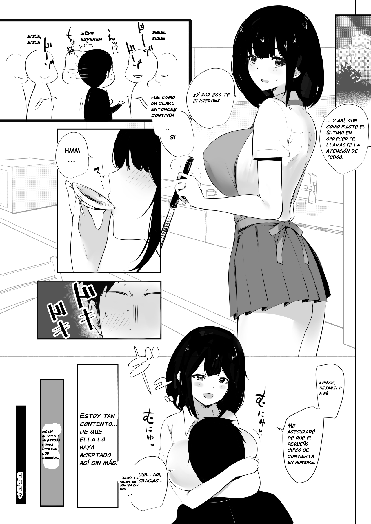 Boku dake ni Amaesasete Kureru Kyonyuu JK Tsuma o Hoka no Otoko ni Dakasete Mita 3 | Vi a una esposa de preparatoria de grandes pechos que solo deja que otro hombre la mime y abrace 3. page 8 full
