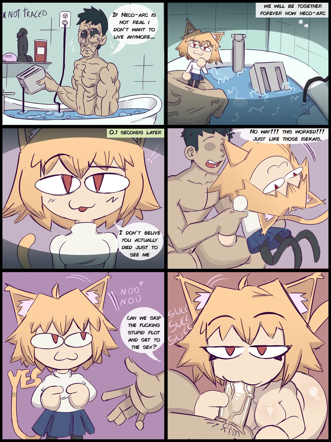 Neco-Arc Sex Comic - Page 2 - IMHentai