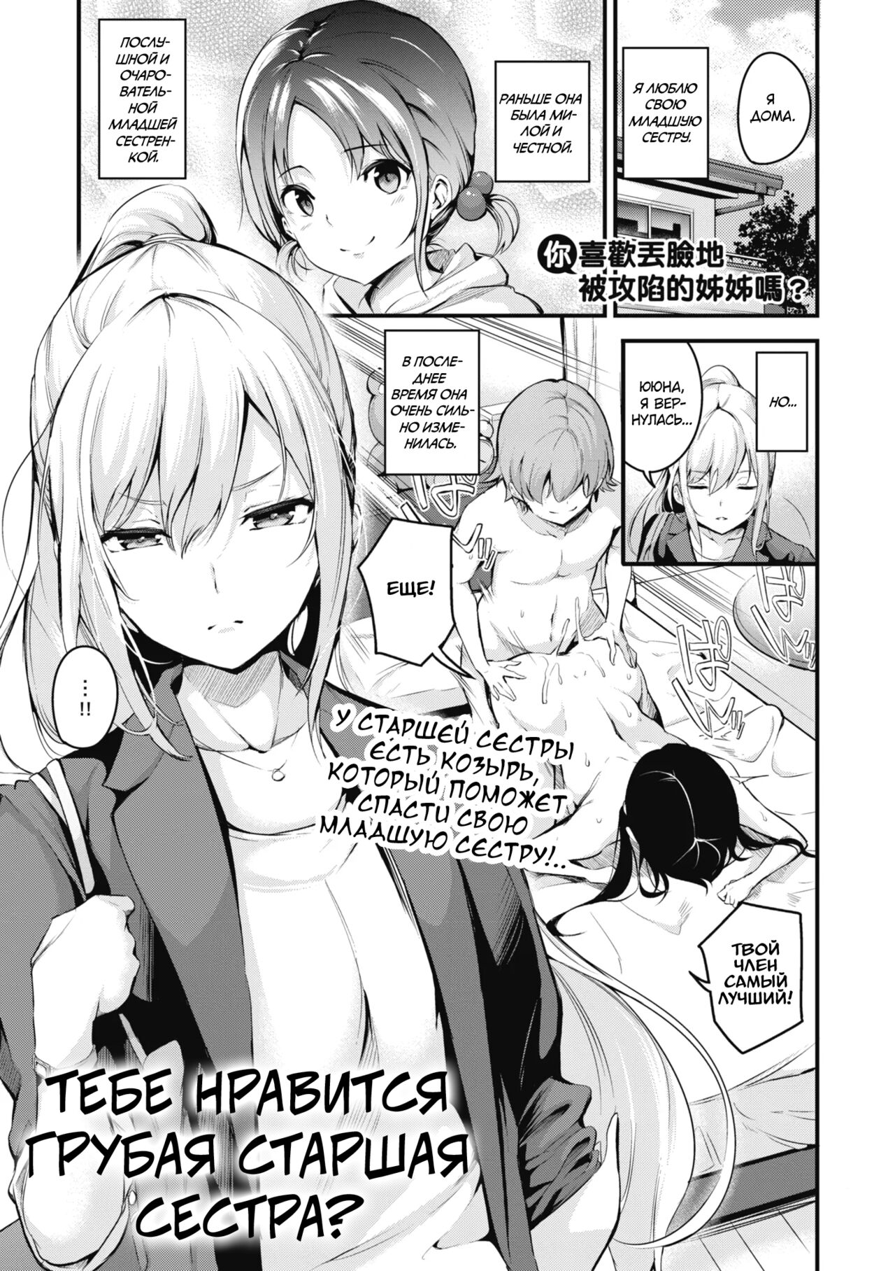 Darashinaku Ochiru Onee-san Wa Suki Desu Ka? | Тебе нравится грубая старшая сестра? page 1 full