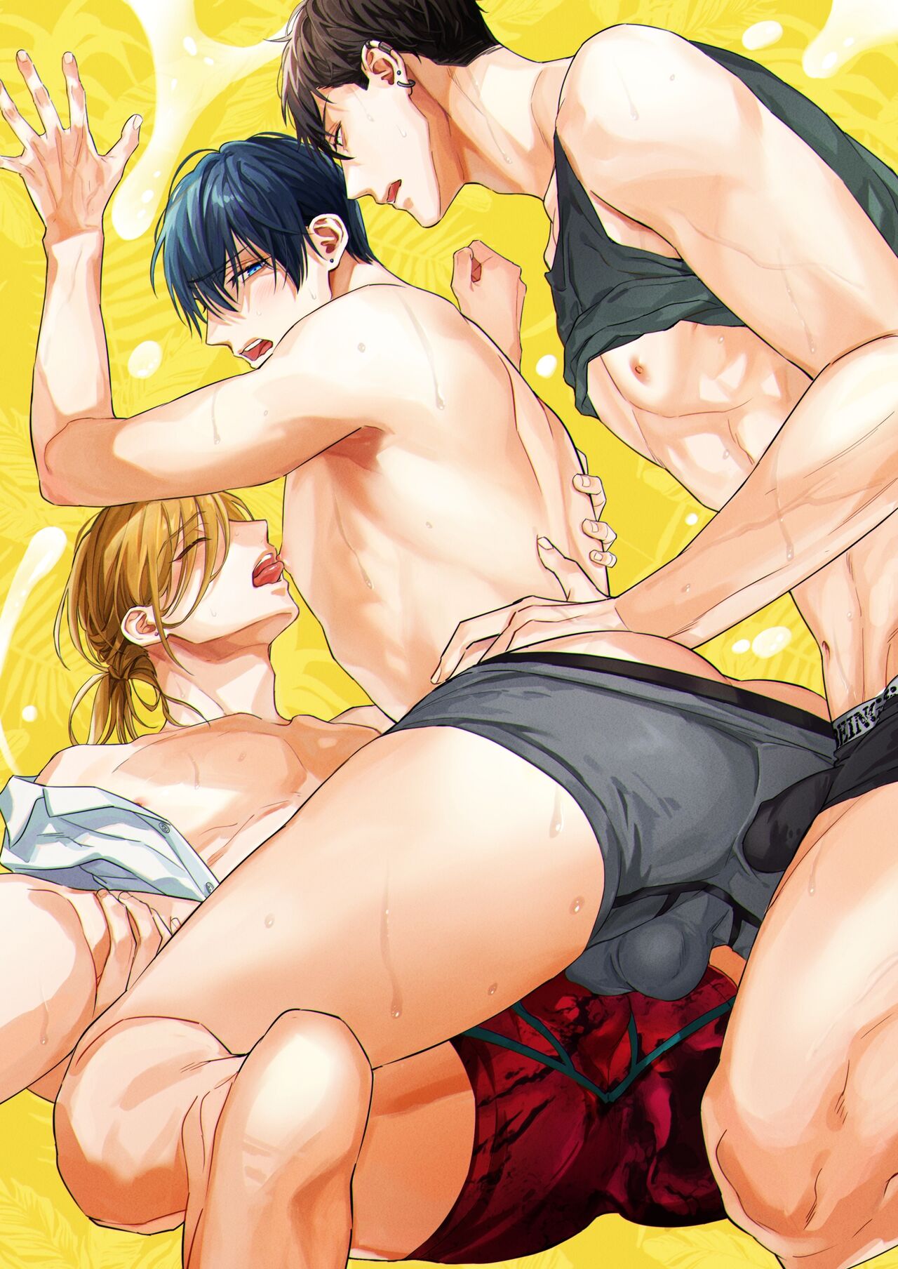 Tachi to Neko Docchi ga Ii no? | Top or Bottom? 3 ~Vacation 3-way Sex~ page 2 full