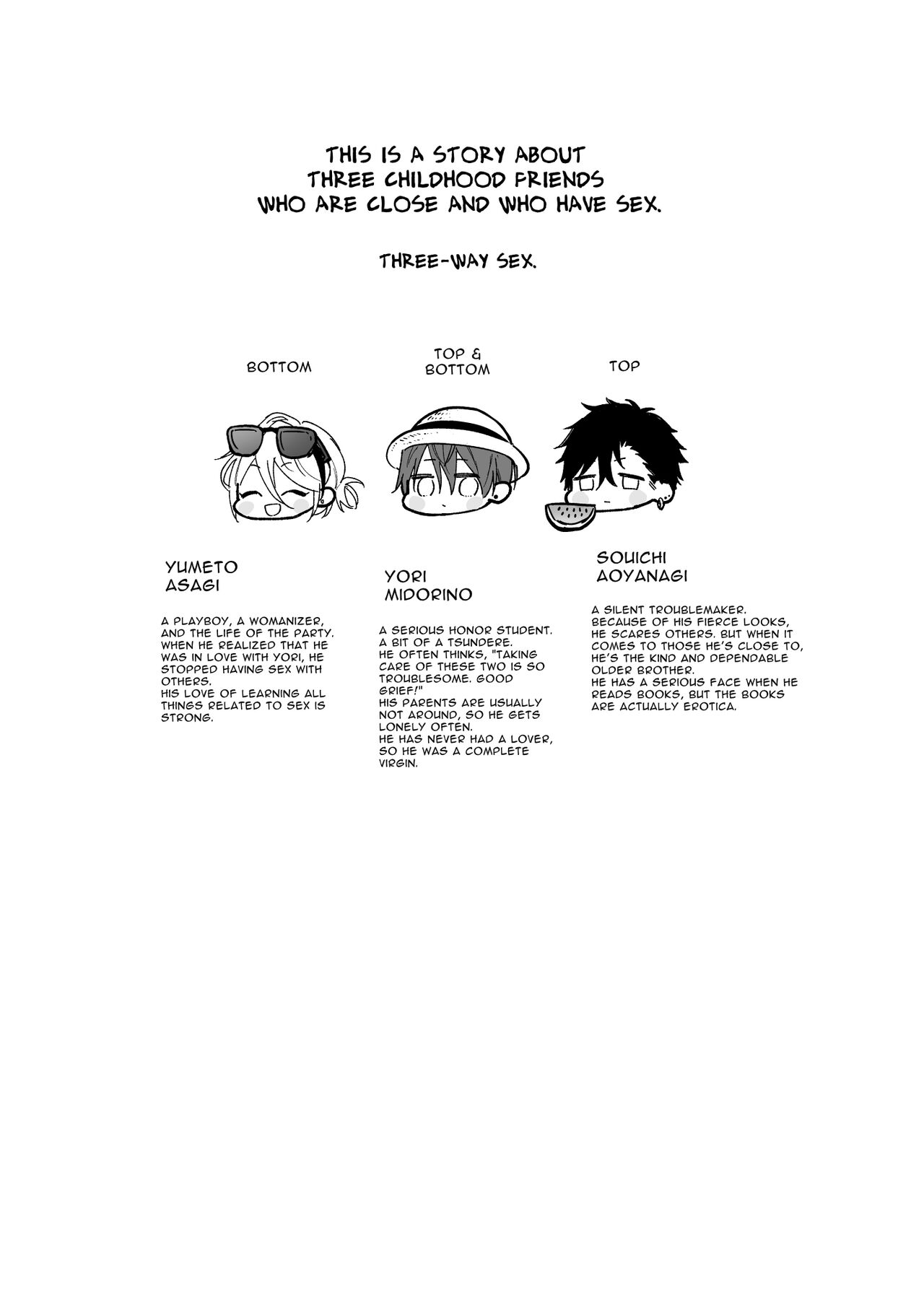 Tachi to Neko Docchi ga Ii no? | Top or Bottom? 3 ~Vacation 3-way Sex~ page 4 full