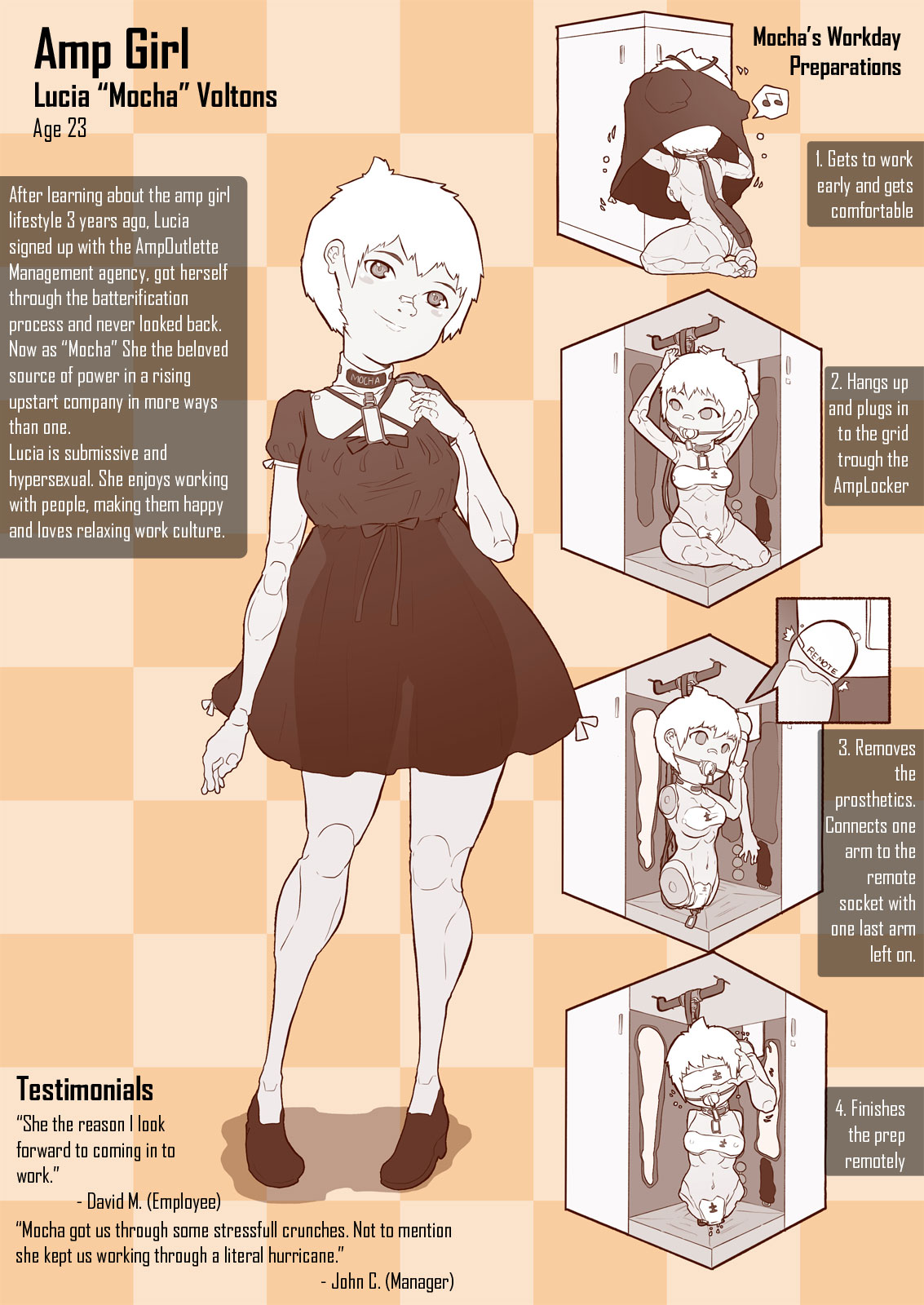 Amp Girl: Locker page 3 full