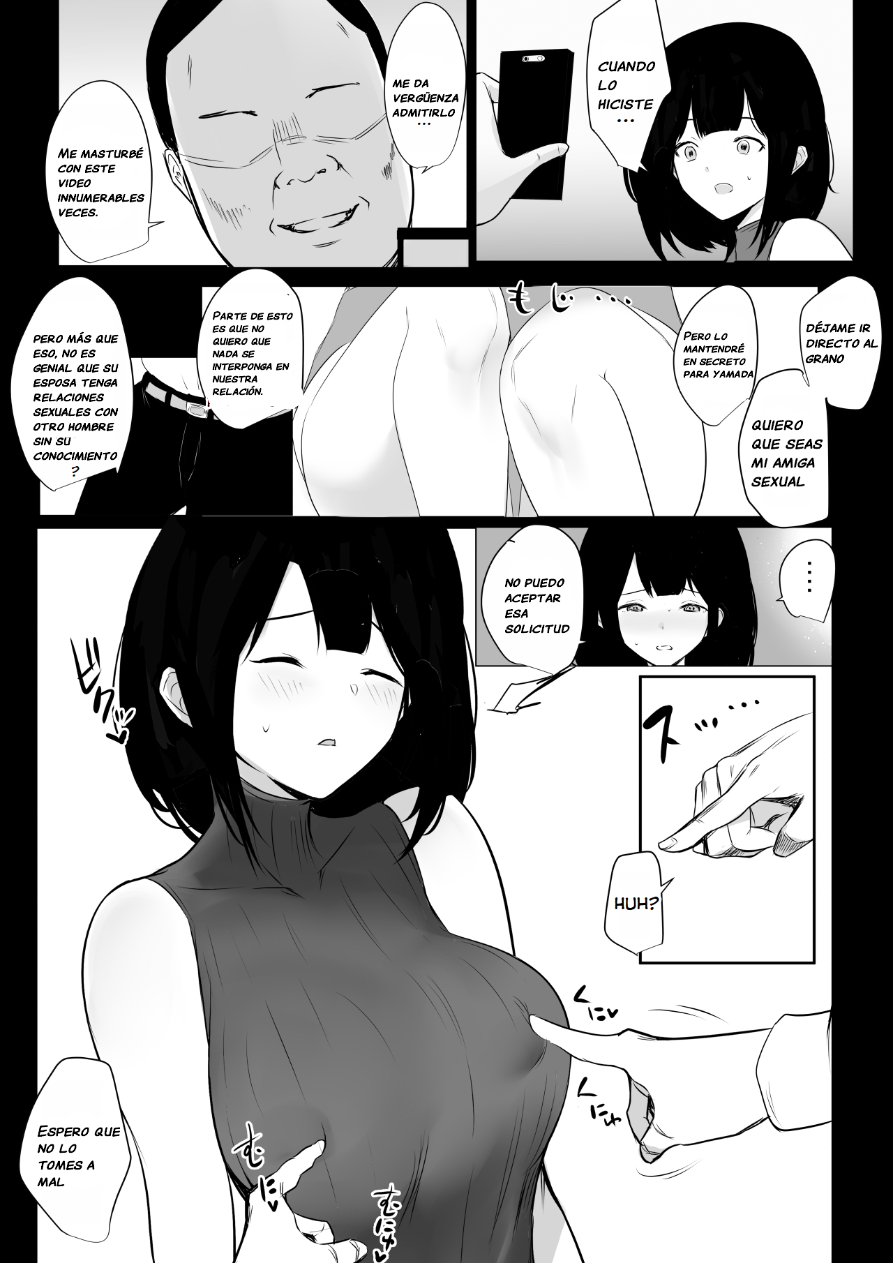 Vi a una esposa de preparatoria de grandes pechos que solo deja que otro hombre la mime y abrace 4. page 10 full
