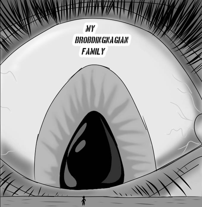 Giantess Comic: My Brobdingnagian Family page 1 full
