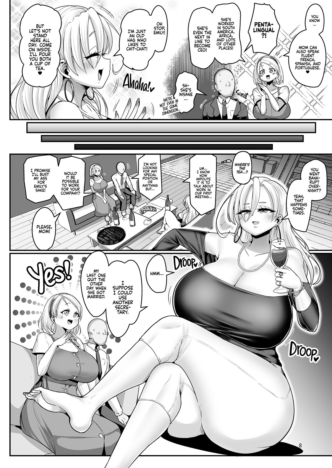 H Daisuki Kinpatsu Hakujin Bakunyuu Ryuugakusei ga Tonari no Heya ni Hikkoshite Kita!! 2 | A Nymphomaniac Blonde Exchange Student with Gigantic Tits Moved in Next Door!! 2 page 10 full