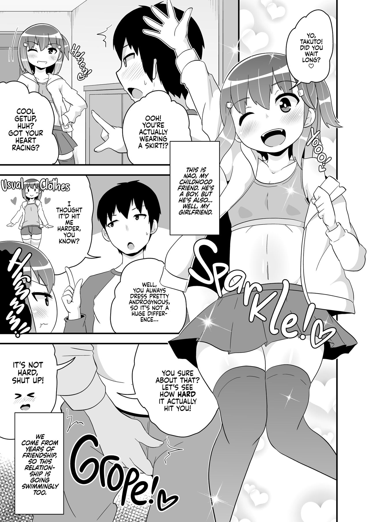 Josou Homo Kanojo | Gay Sex with My Girlfriend 2 - Page 3 - IMHentai