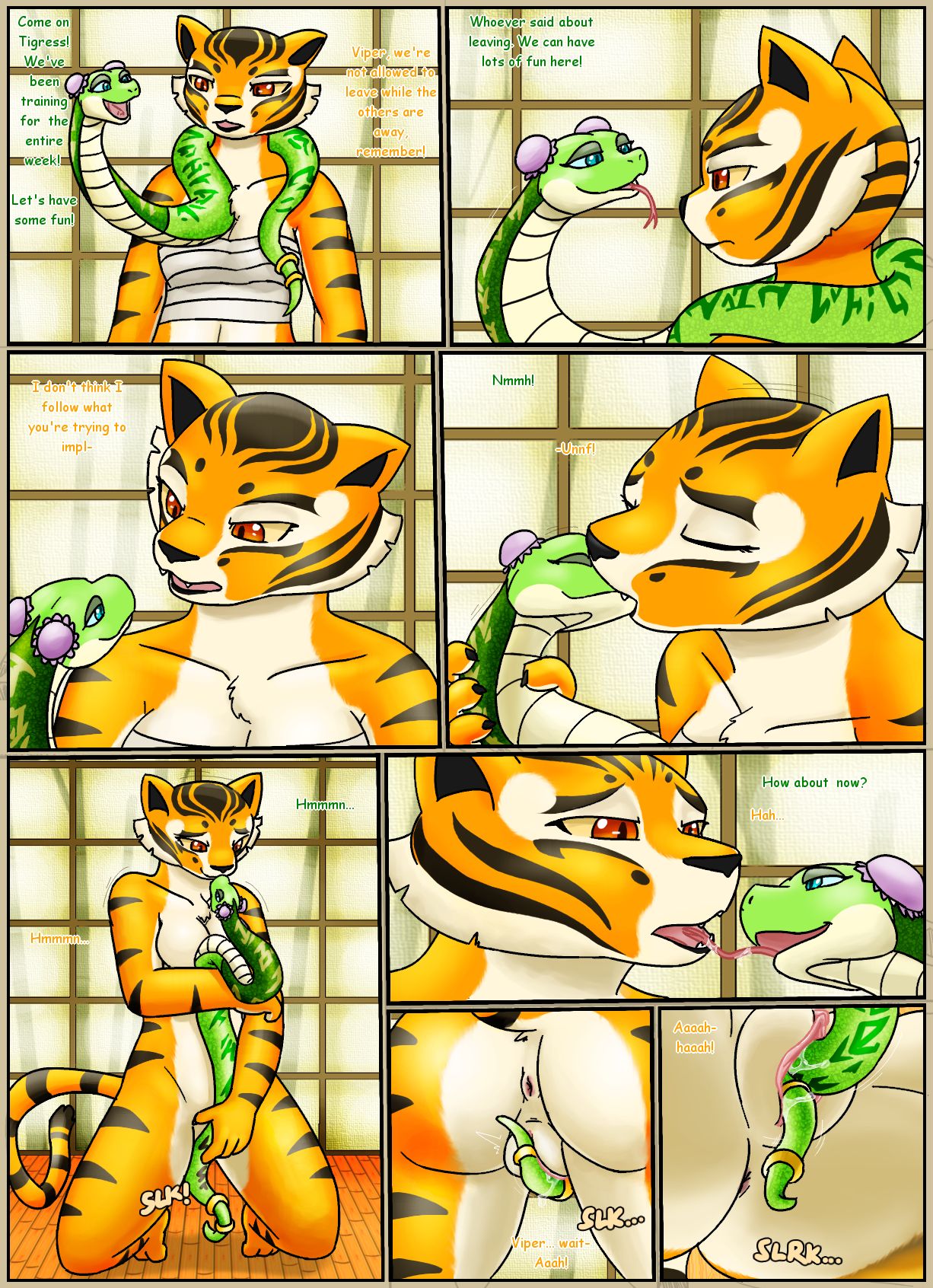 Tigress and Viper's Time Off page 1 full