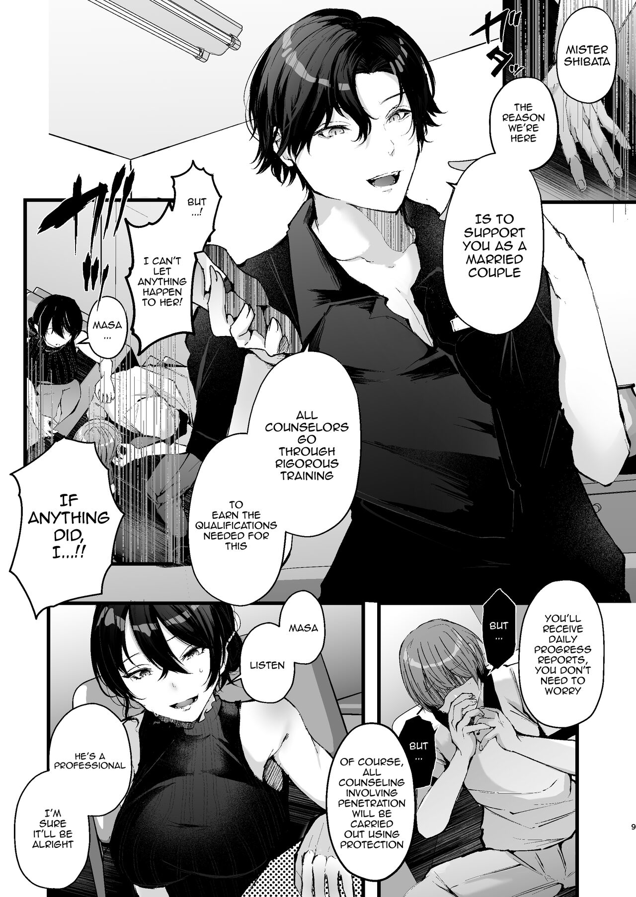 Seifu Kounin Sex Counselor ni Netorareta Boku no Tsuma / My Wife Got Taken From Me By A Government-Appointed Sex Counselor page 9 full