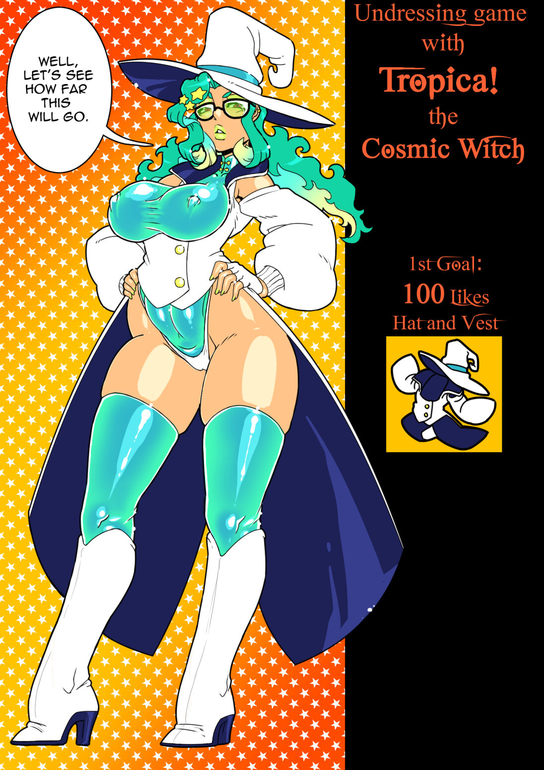 Undressing Game with Tropica the Cosmic Witch page 1 full