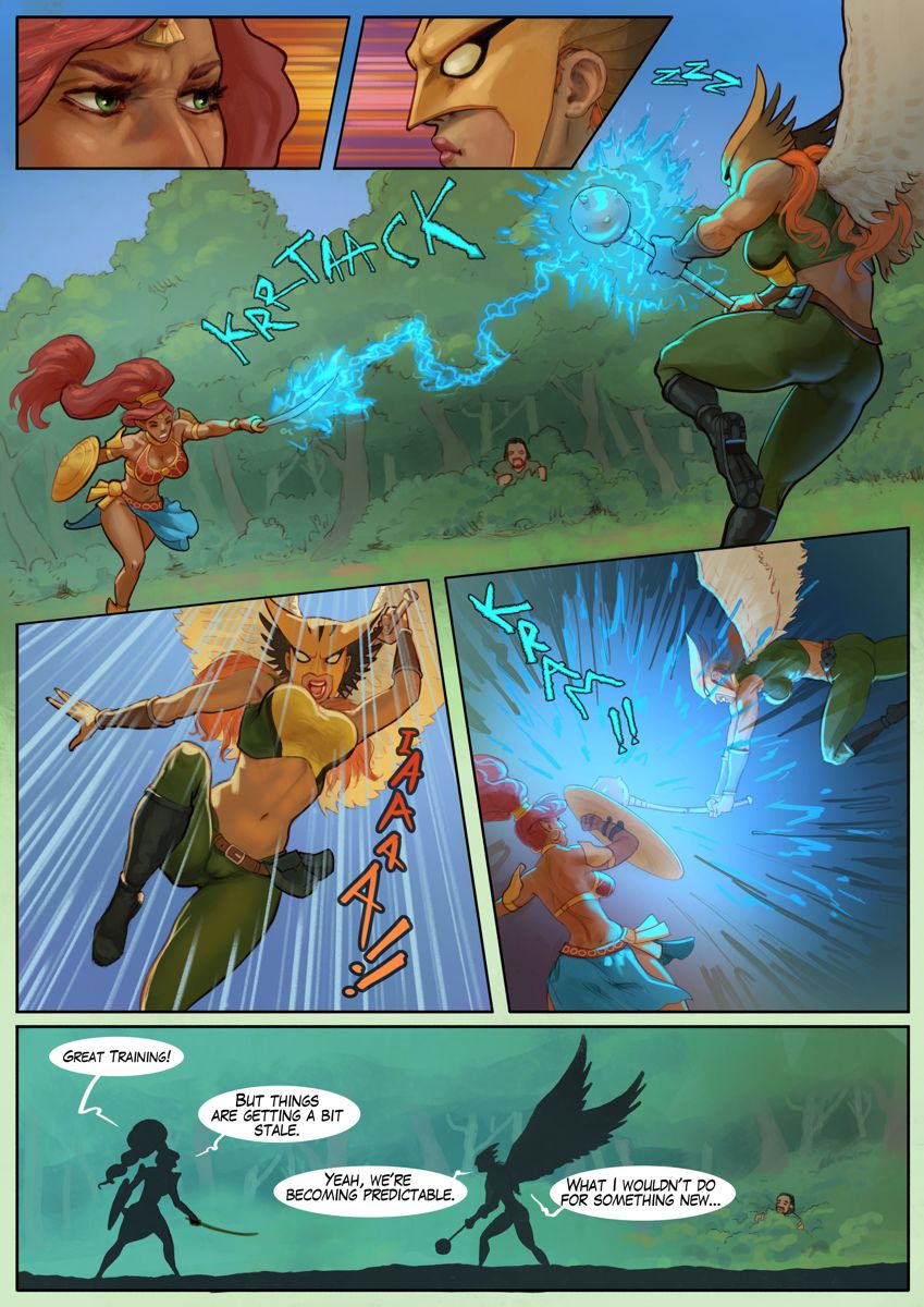Hot Duels V: Urbosa vs Hawkgirl page 2 full