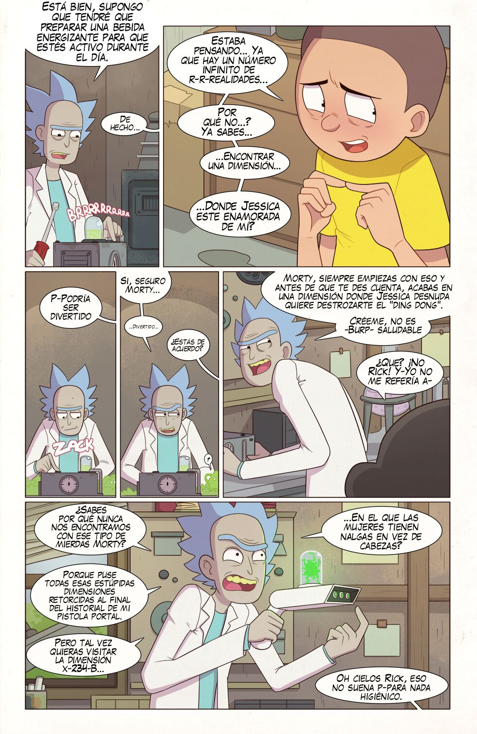 Artista - PieceofSoap / Aventuras de la dimensión A24L - COMIC ESPAÑOL page 3 full