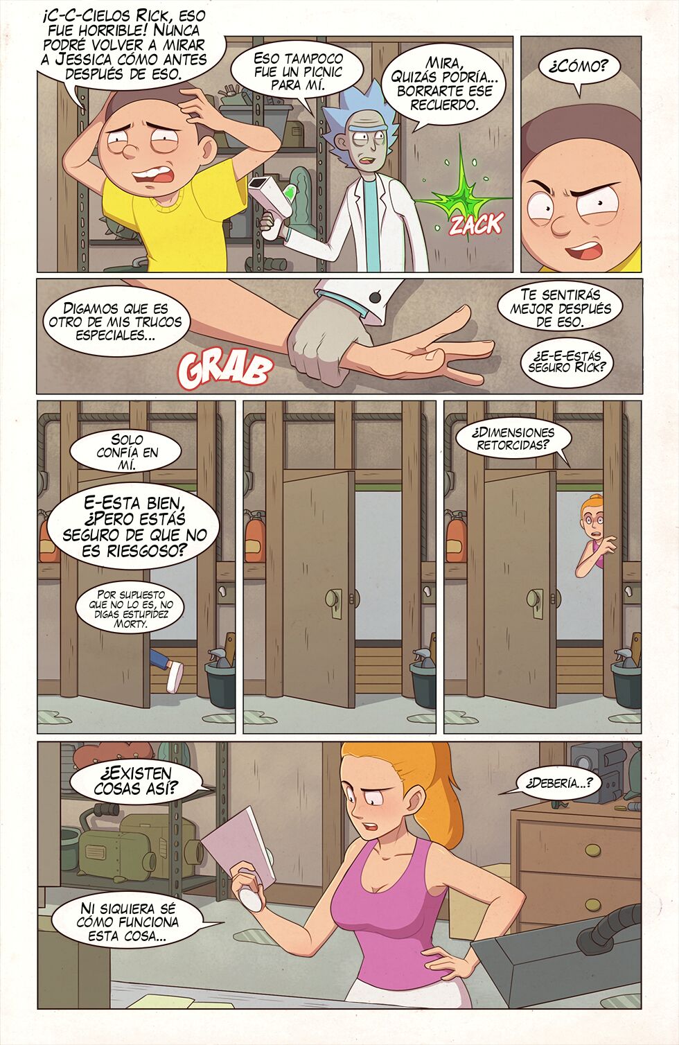 Artista - PieceofSoap / Aventuras de la dimensión A24L - COMIC ESPAÑOL page 8 full
