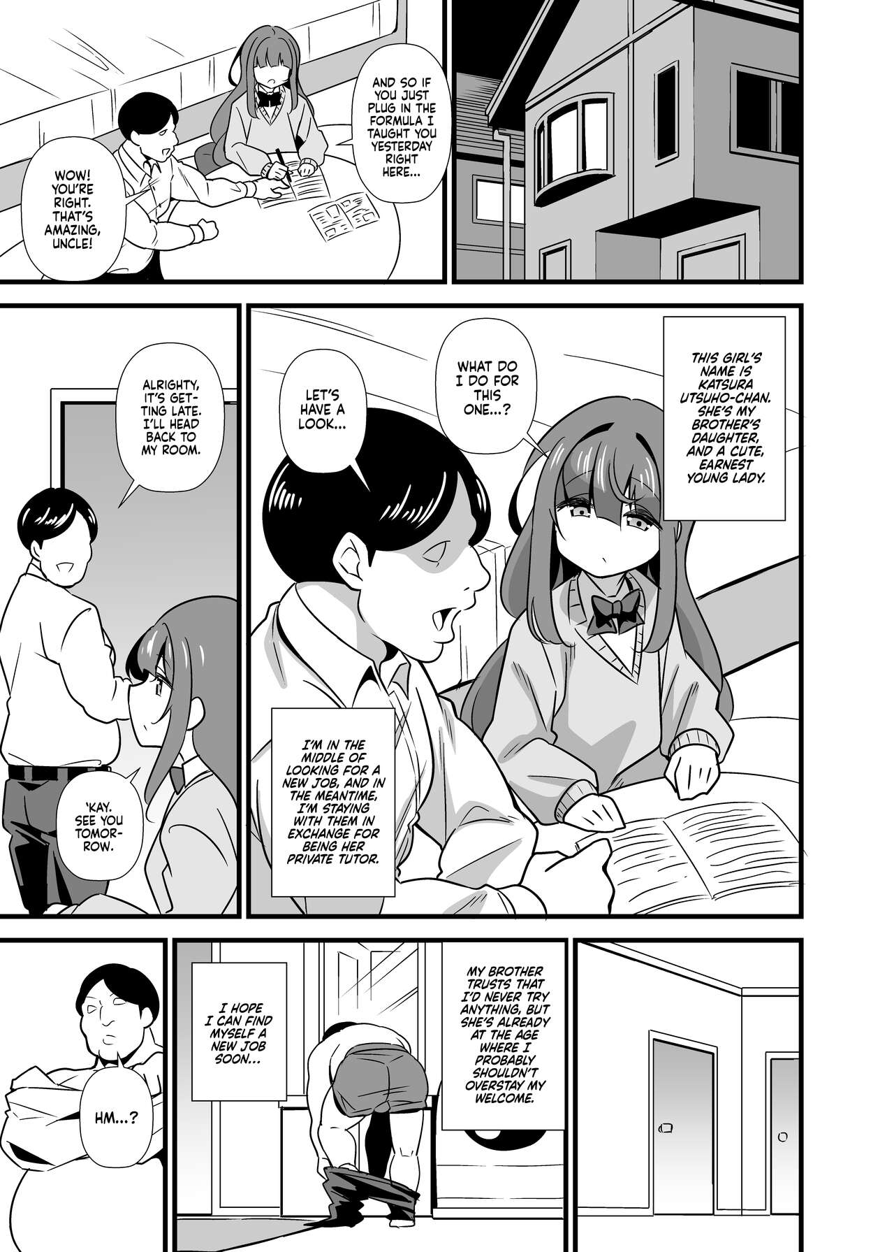 Oji Saimin Donkan na Ojisan wa Mori no Tsuita Mei-kko Senyou Niku Dirudo | Uncle Hypnosis - A Naughty Niece Uses Her Oblivious Uncle As Her Personal Meat Dildo page 2 full
