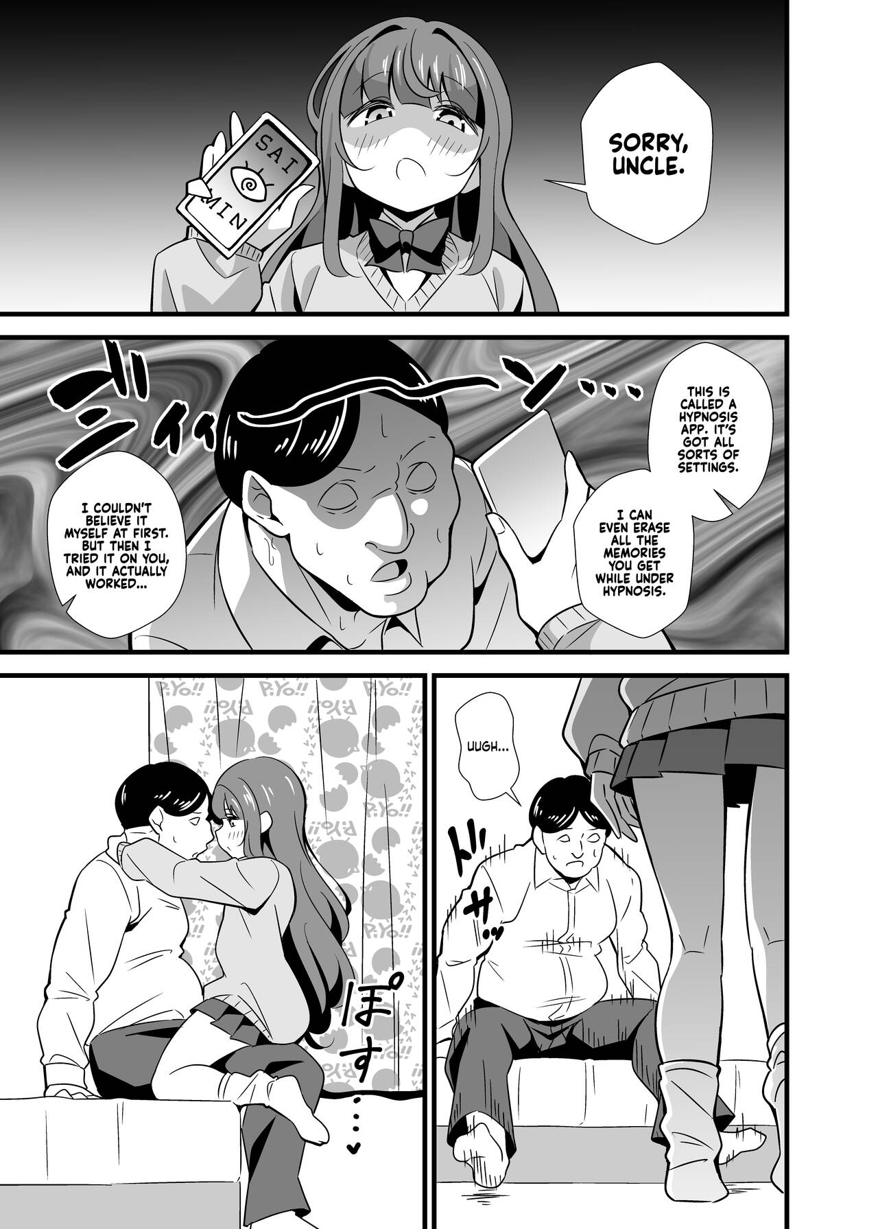 Oji Saimin Donkan na Ojisan wa Mori no Tsuita Mei-kko Senyou Niku Dirudo | Uncle Hypnosis - A Naughty Niece Uses Her Oblivious Uncle As Her Personal Meat Dildo page 6 full