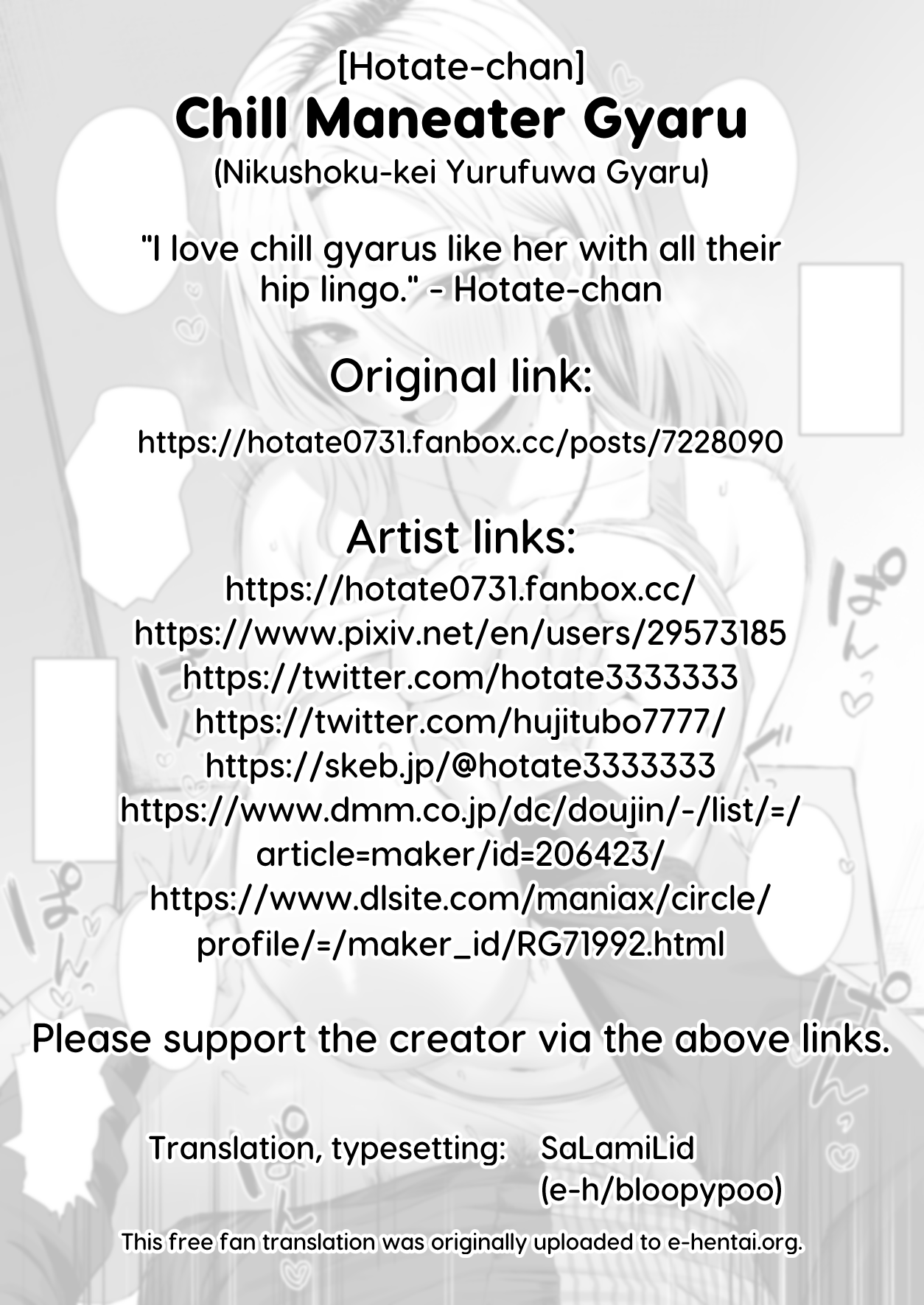Nikushoku-kei Yurufuwa Gyaru | Chill Maneater Gyaru page 6 full