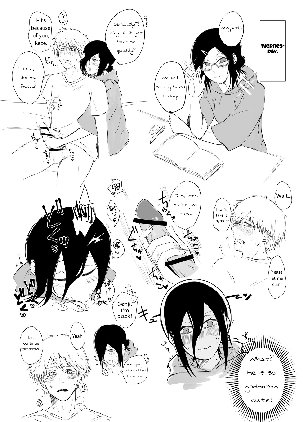 Pampering week! Denji-kun. Translated by u/SexwithYoru. page 4 full