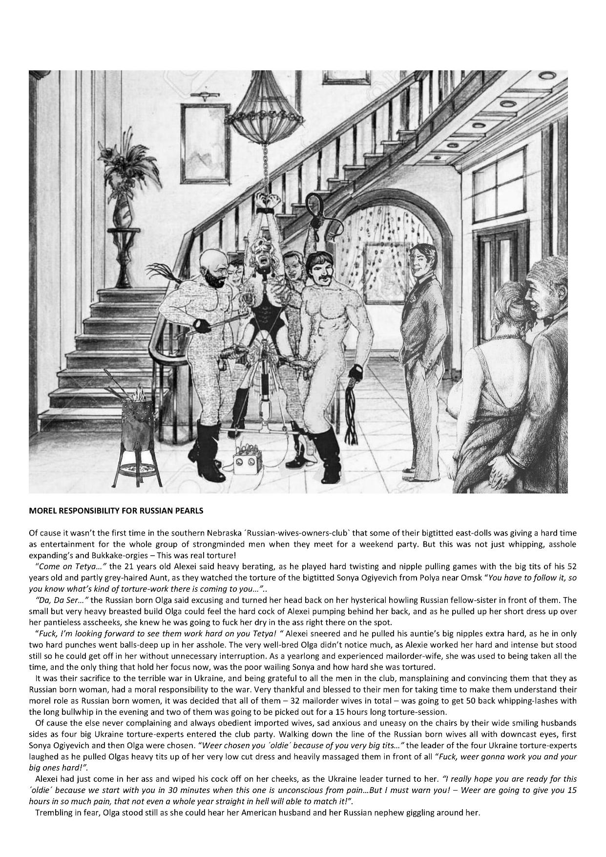 Joseph Farrel Re-drawings with text "Housewives in despair 3" page 10 full
