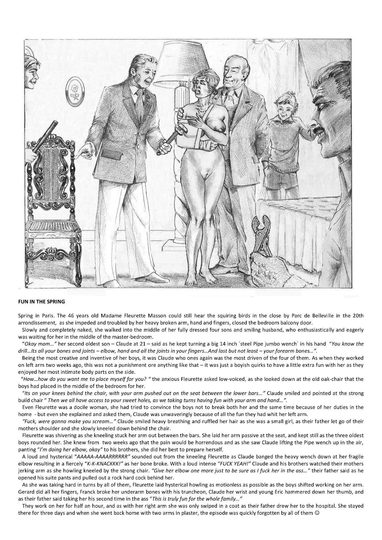 Joseph Farrel Re-drawings with text "Housewives in despair 3" page 4 full