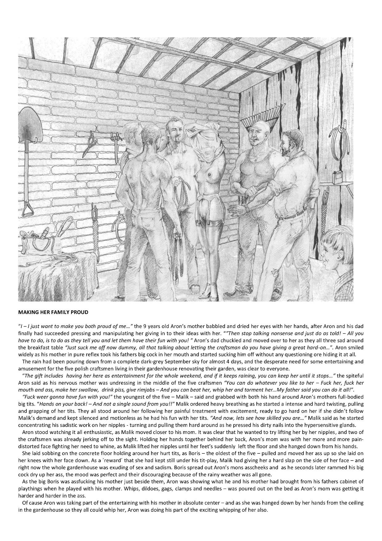 Joseph Farrel Re-drawings with text "Housewives in despair 3" page 9 full