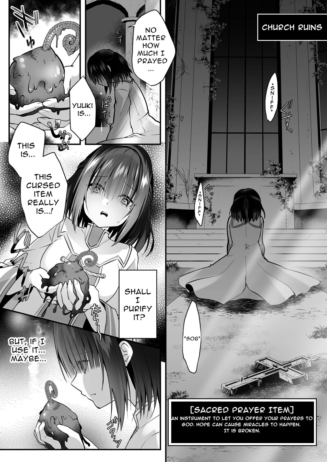 Yami Ochi Sister no Marunomi Kairaku Osen ~NTR Shi ni kuru Yatsu Zenin Marunomi Sureba Watashi no Kachida yo ne~ | Vore Pleasure Contamination of a Darkly Corrupted Cleric page 7 full