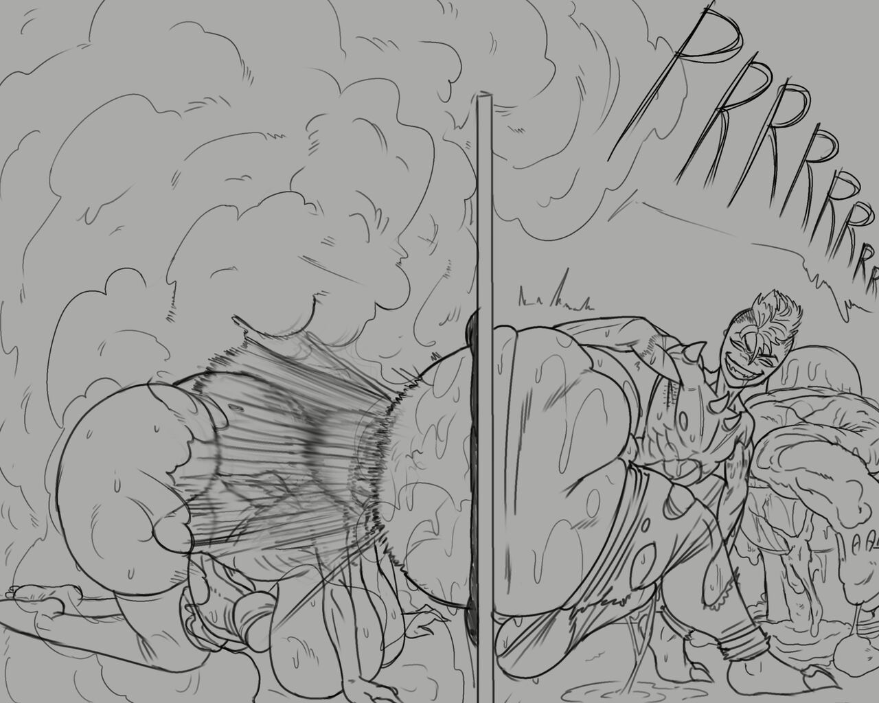 ImmeasurableHog and XtraHeinousDude Commission page 1 full