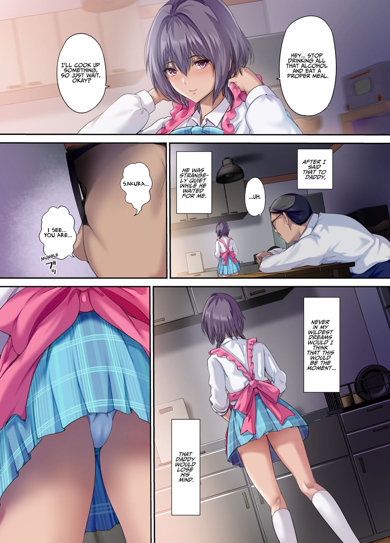Houkago Dairizuma Sakura -Fuufu no Shinshitsu de Tanetsuke sareru Musume- | Afterschool Substitute Wife -A daughter inseminated in the master bedroom- page 7 full