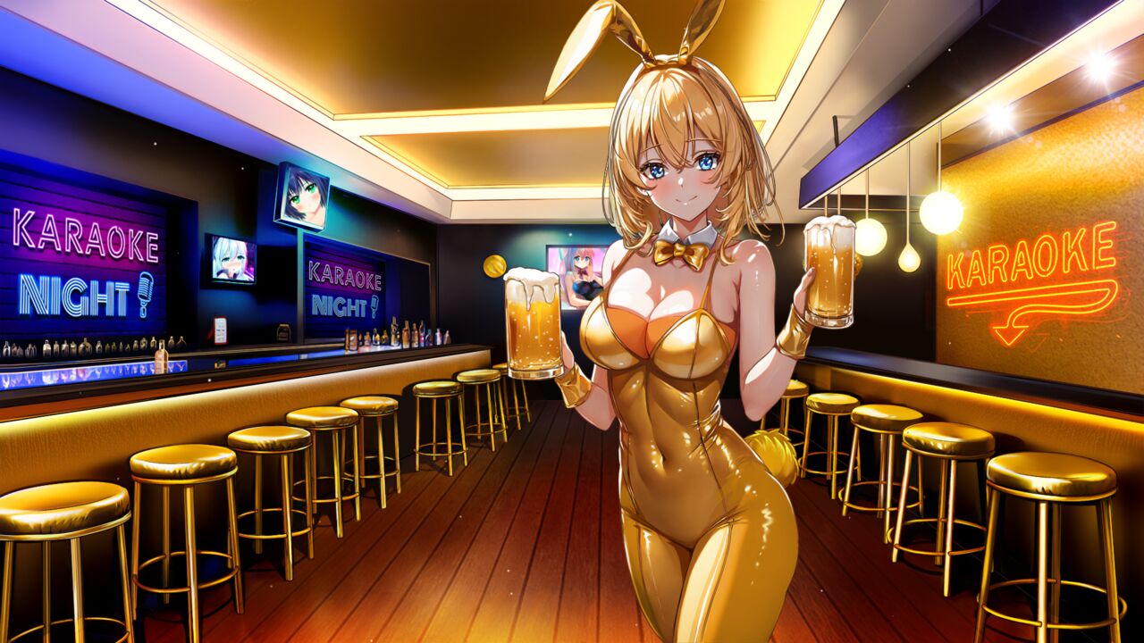 Bunnygirl With Golden Tummy page 2 full