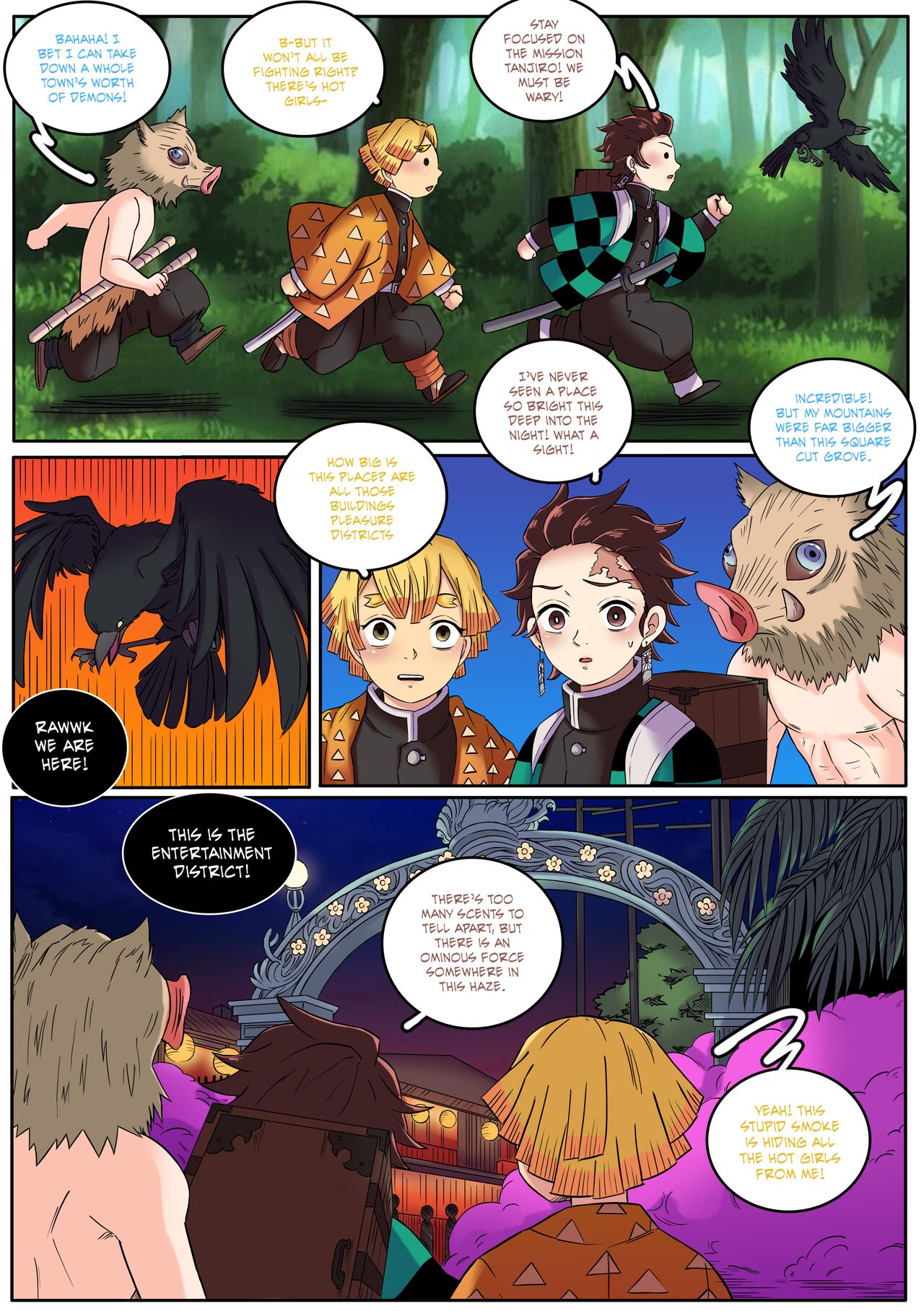 Demon Slayer | Kimetsu No Yaiba: Red Light District page 9 full
