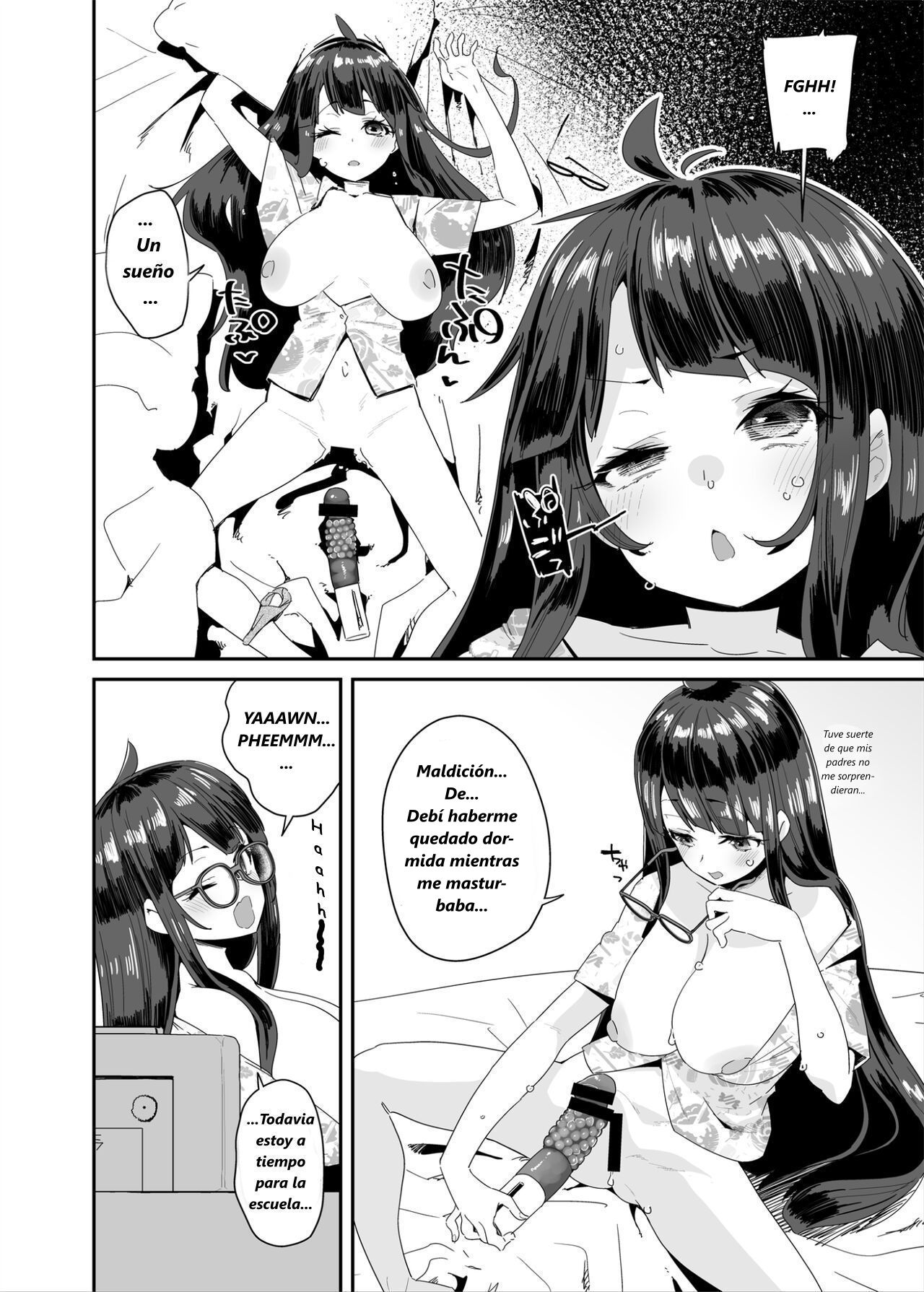 Dosukebe Kyonyuu JC ga Kounai Onanie Suru Hanashi | Una Historia sobre una Chica de Secundaria Lasciva de Grandes Pechos Masturbándose en la Escuela page 5 full