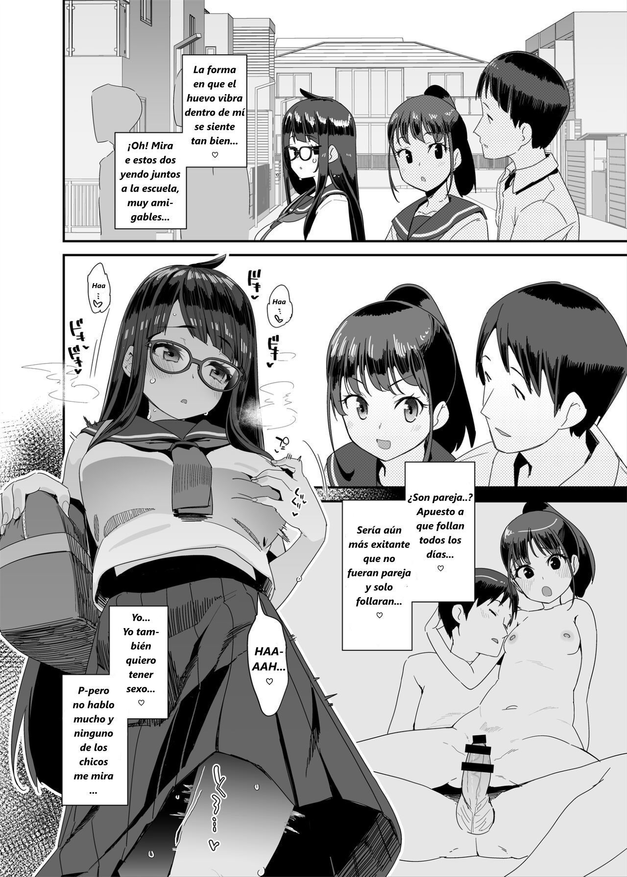 Dosukebe Kyonyuu JC ga Kounai Onanie Suru Hanashi | Una Historia sobre una Chica de Secundaria Lasciva de Grandes Pechos Masturbándose en la Escuela page 9 full
