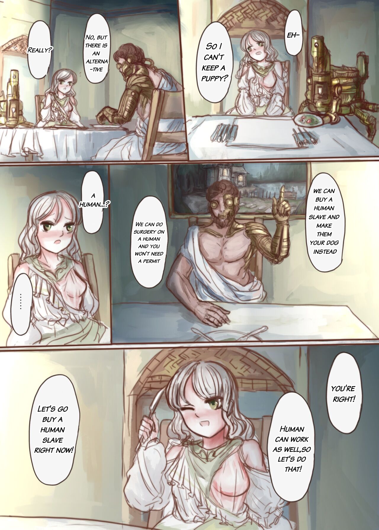 The Wealthy Young Lady Who Bought A Slave And Turned Her Into A Puppy page 7 full
