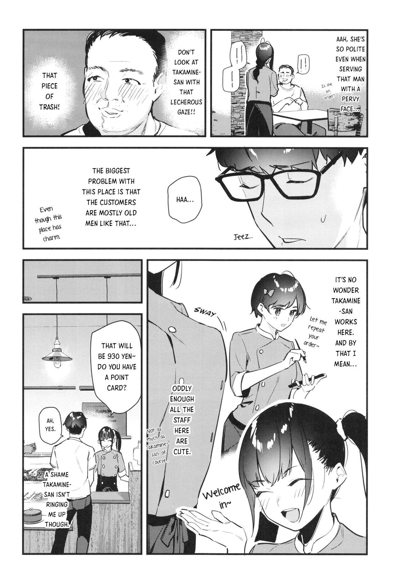 My favorite girl's part-time job offers "H services" to regular customers. page 8 full