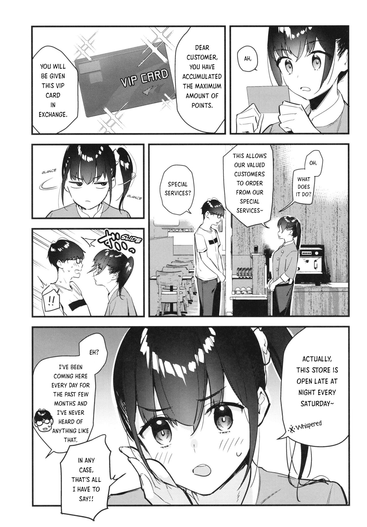 My favorite girl's part-time job offers "H services" to regular customers. page 9 full