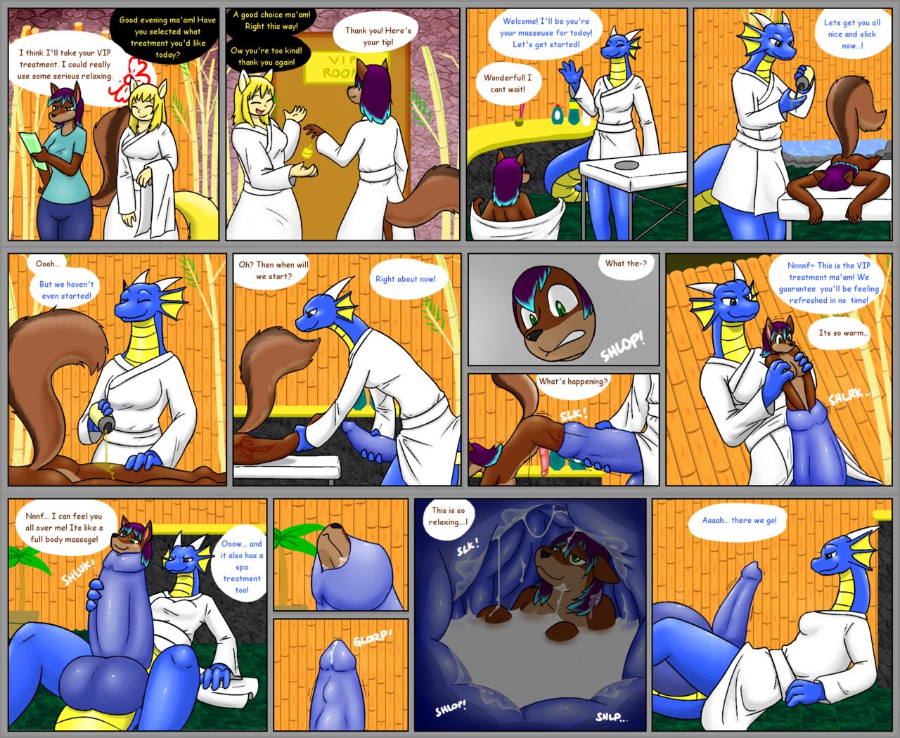 Squirrel at the Spa page 1 full
