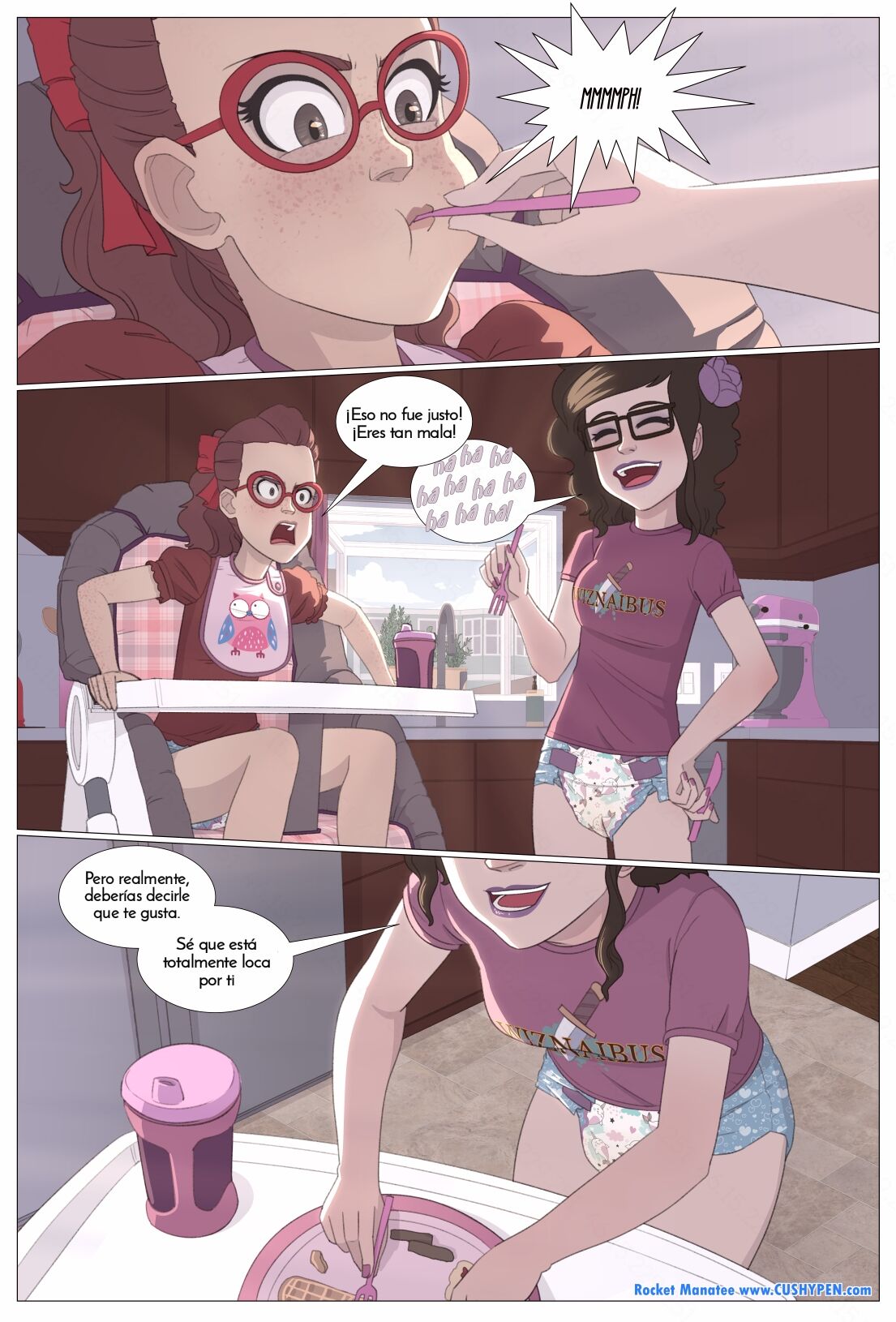 Artista - RocketManatee / Viola y Penny - COMIC ESPAÑOL page 3 full