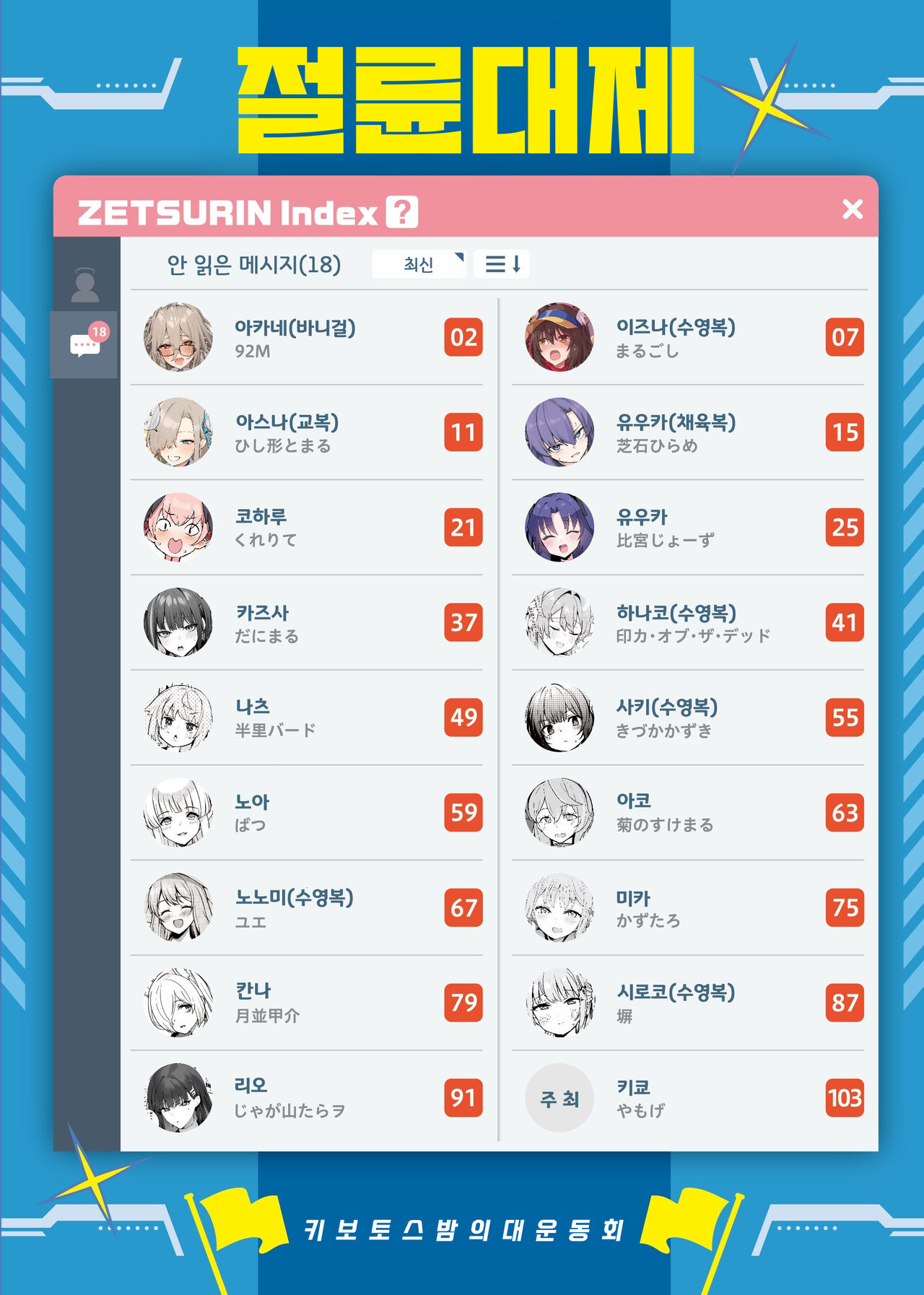 BluArch Icha Love Ero Goudou "Zetsurin Taisai" | 블루아카 꽁냥러브 에로 합동지 "절륜대제" page 2 full