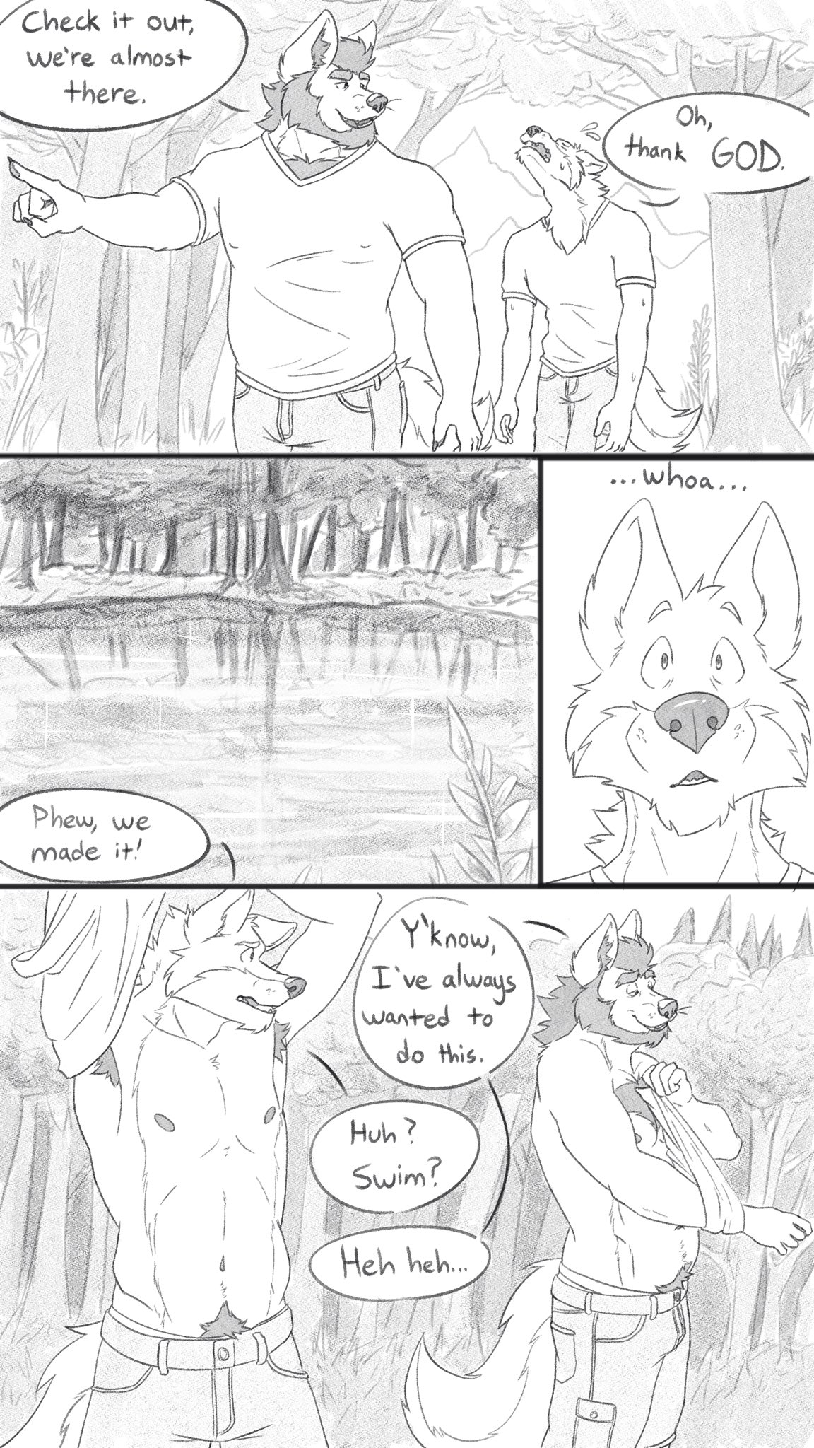Dad's Spontaneous Skinny-Dipping Surprise~! page 1 full