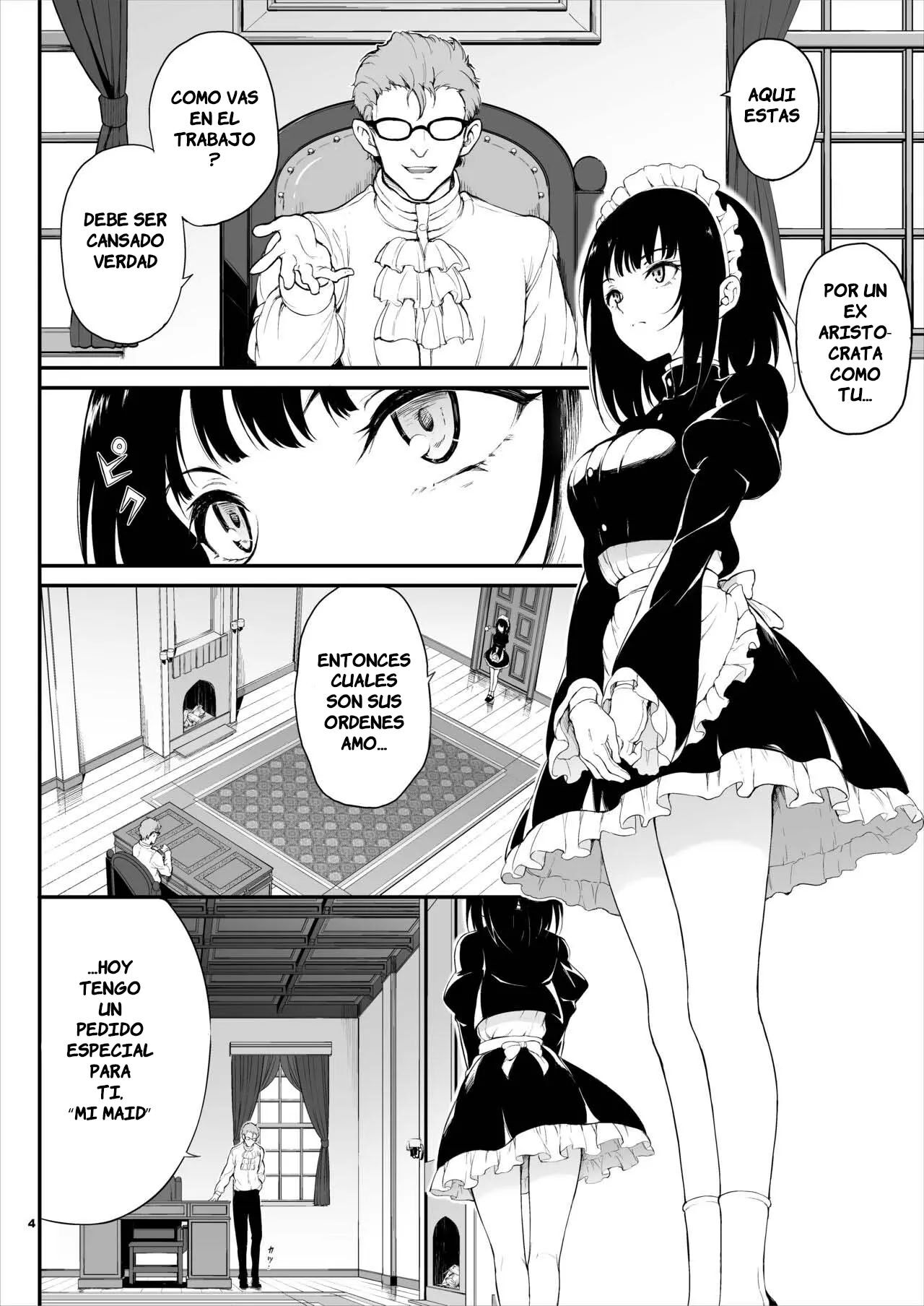Maid Kyouiku. -Botsuraku Kizoku Rurikawa Tsubaki- | Educando a la sirvienta 1 page 3 full
