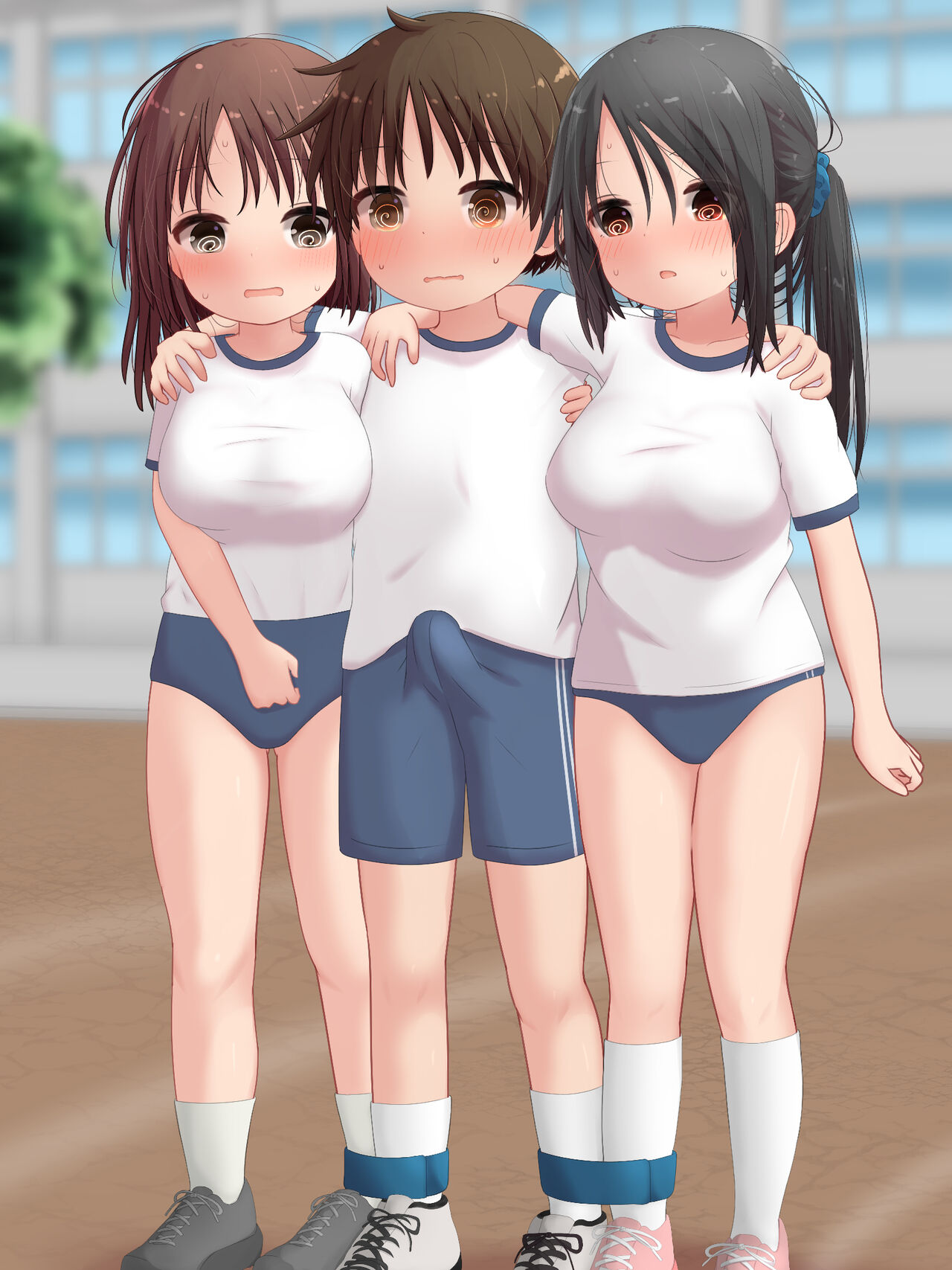 Skeb de Kaita Kyonyuu Sandwich 3-nin 4-ashi page 3 full