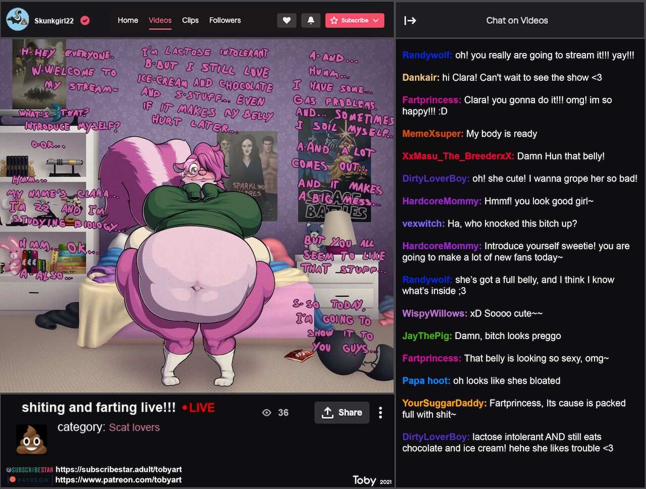 Clara's Livestream page 1 full