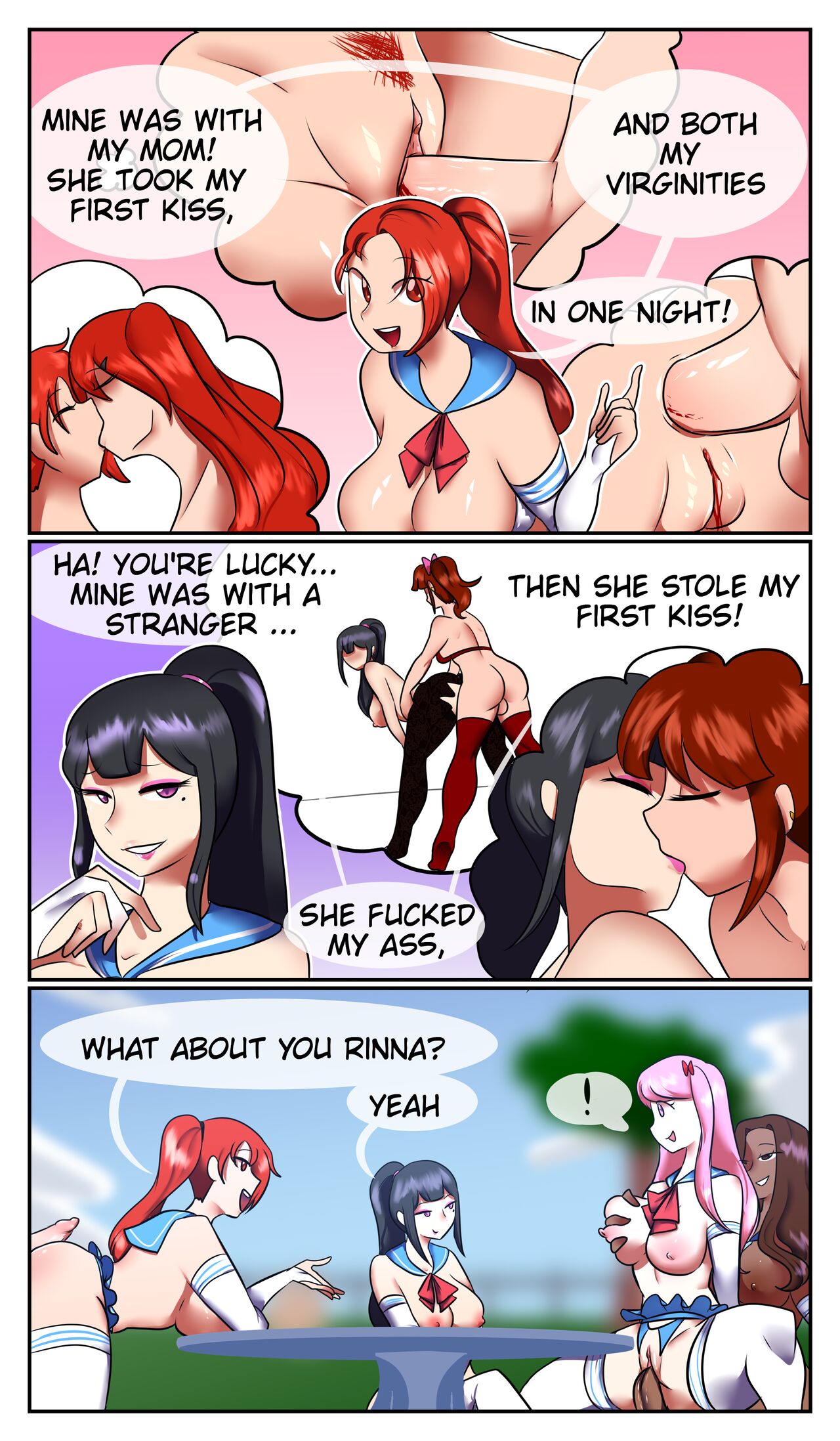 Friend Group Discusses Their First Kiss page 2 full