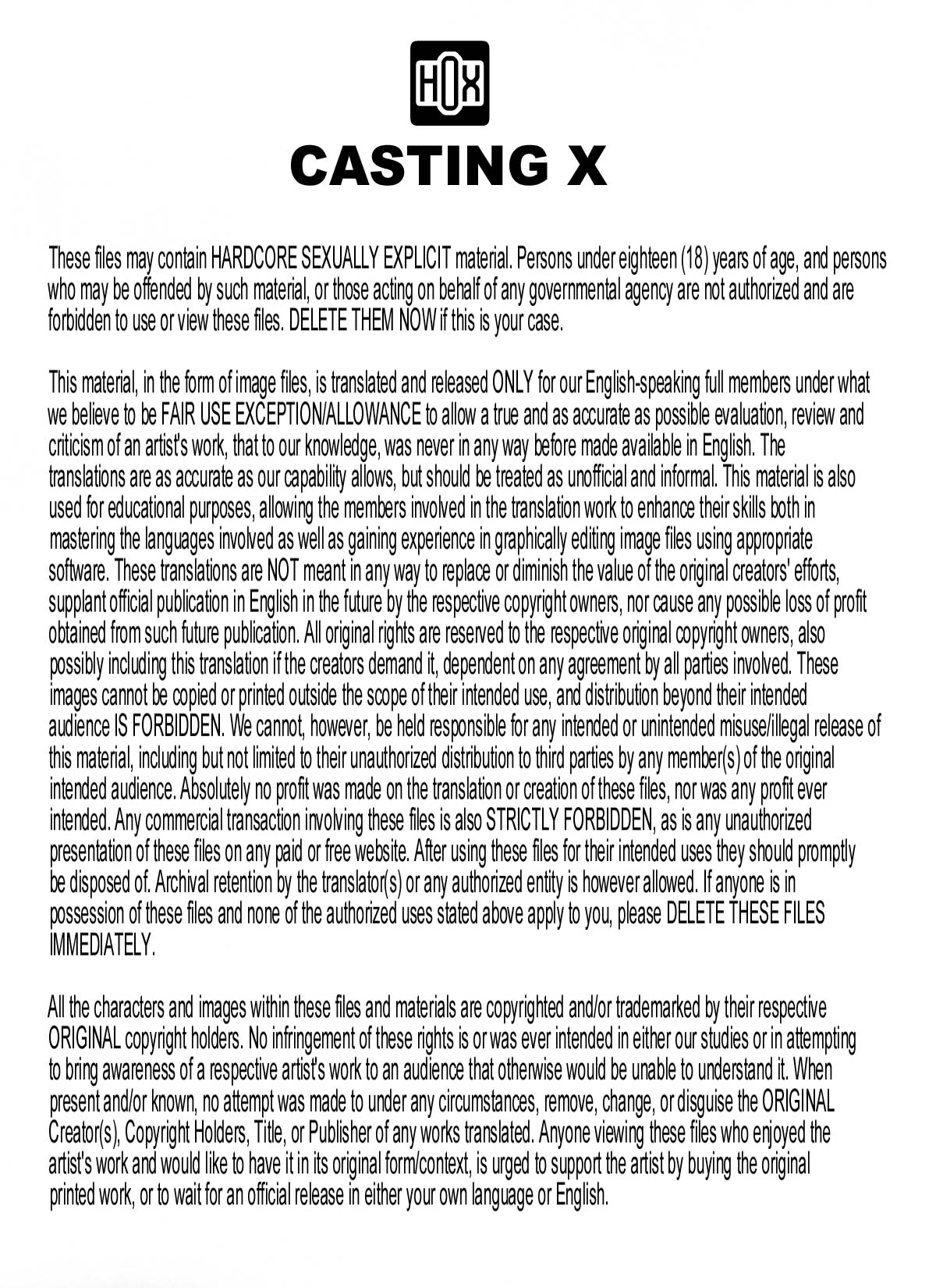 Marco Pinti - Casting X page 2 full
