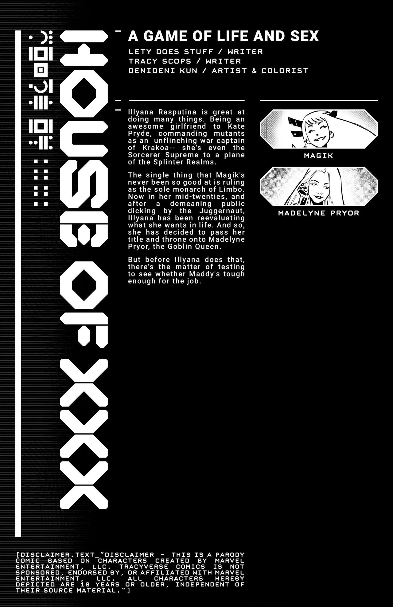 - X-men  -House Of XXX - A Game Of Life And Sex page 2 full