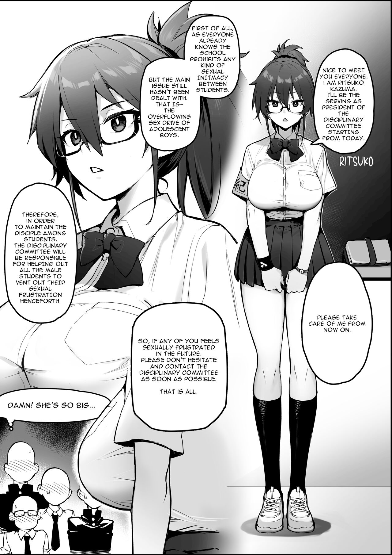 Rumor Has It That the New President of the Disciplinary Committee Has a Huge Rack Vol.1+2 page 6 full