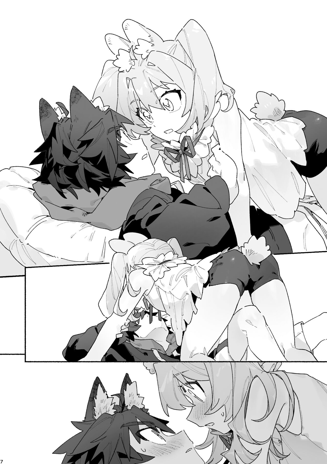 ♂ ga Uke. Usagi-chan x Ookami-kun | ♂이 수비. 토끼 쨩 x 늑대 군 page 7 full