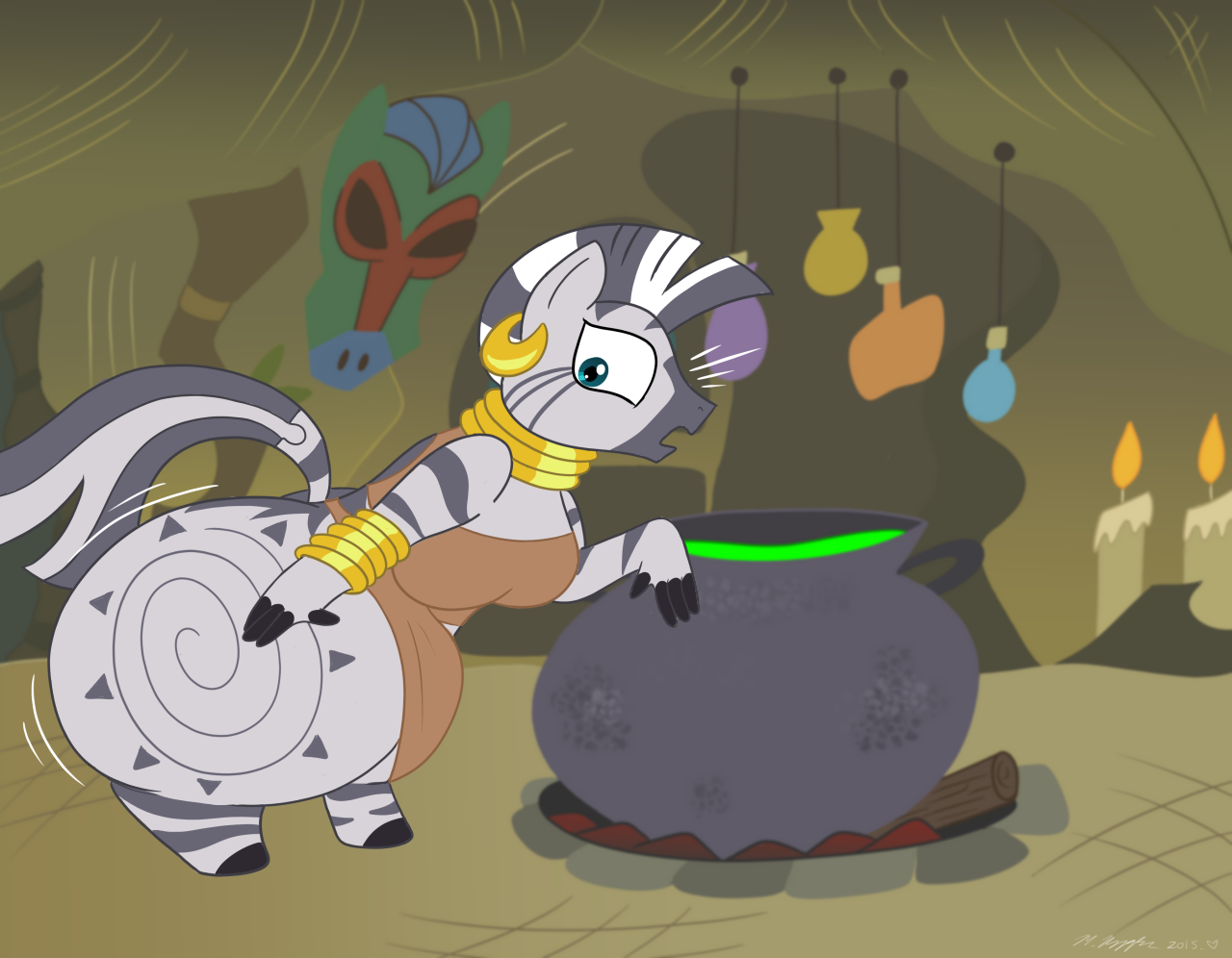 Zecora Big Booty Growth Comic page 5 full