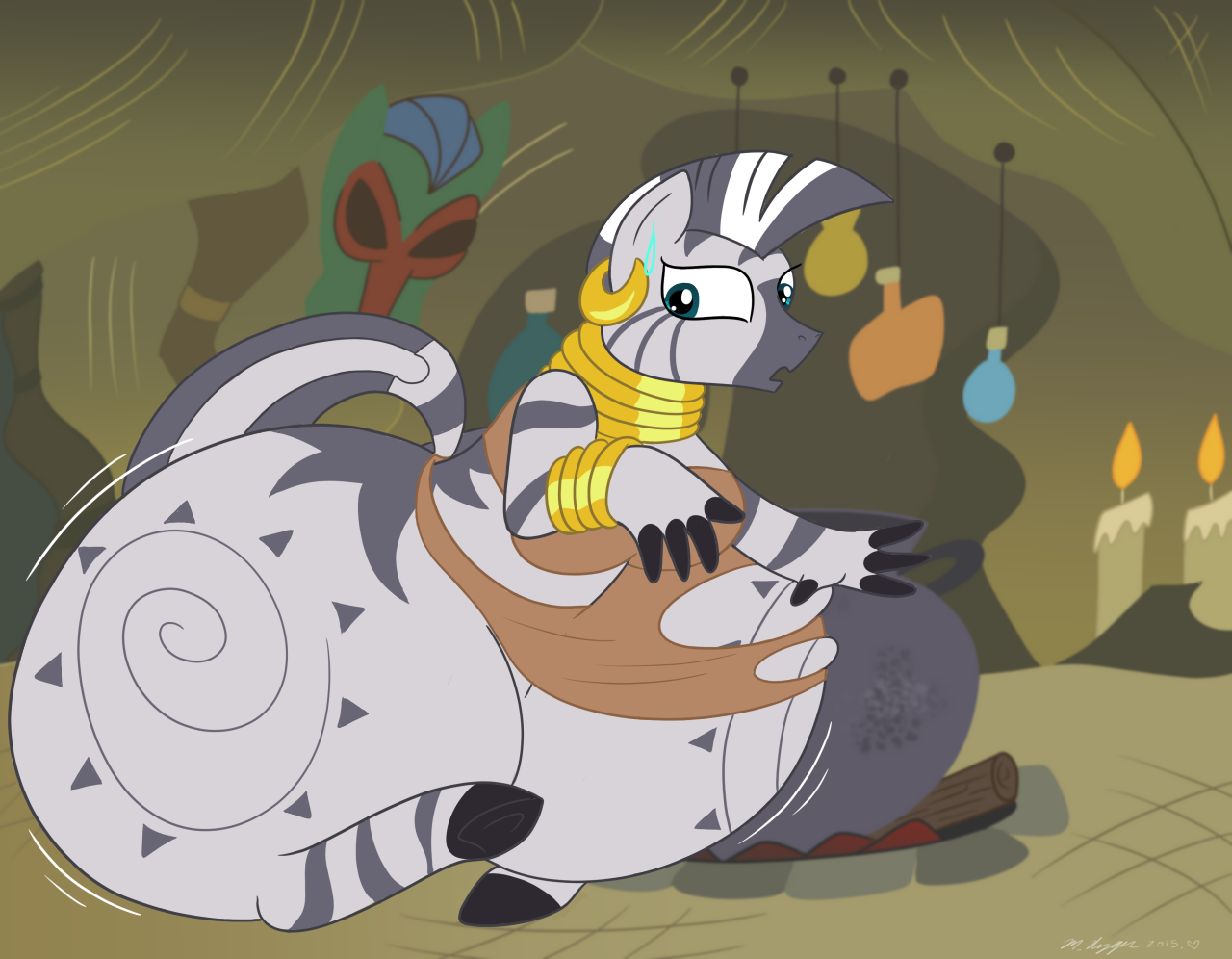 Zecora Big Booty Growth Comic page 6 full