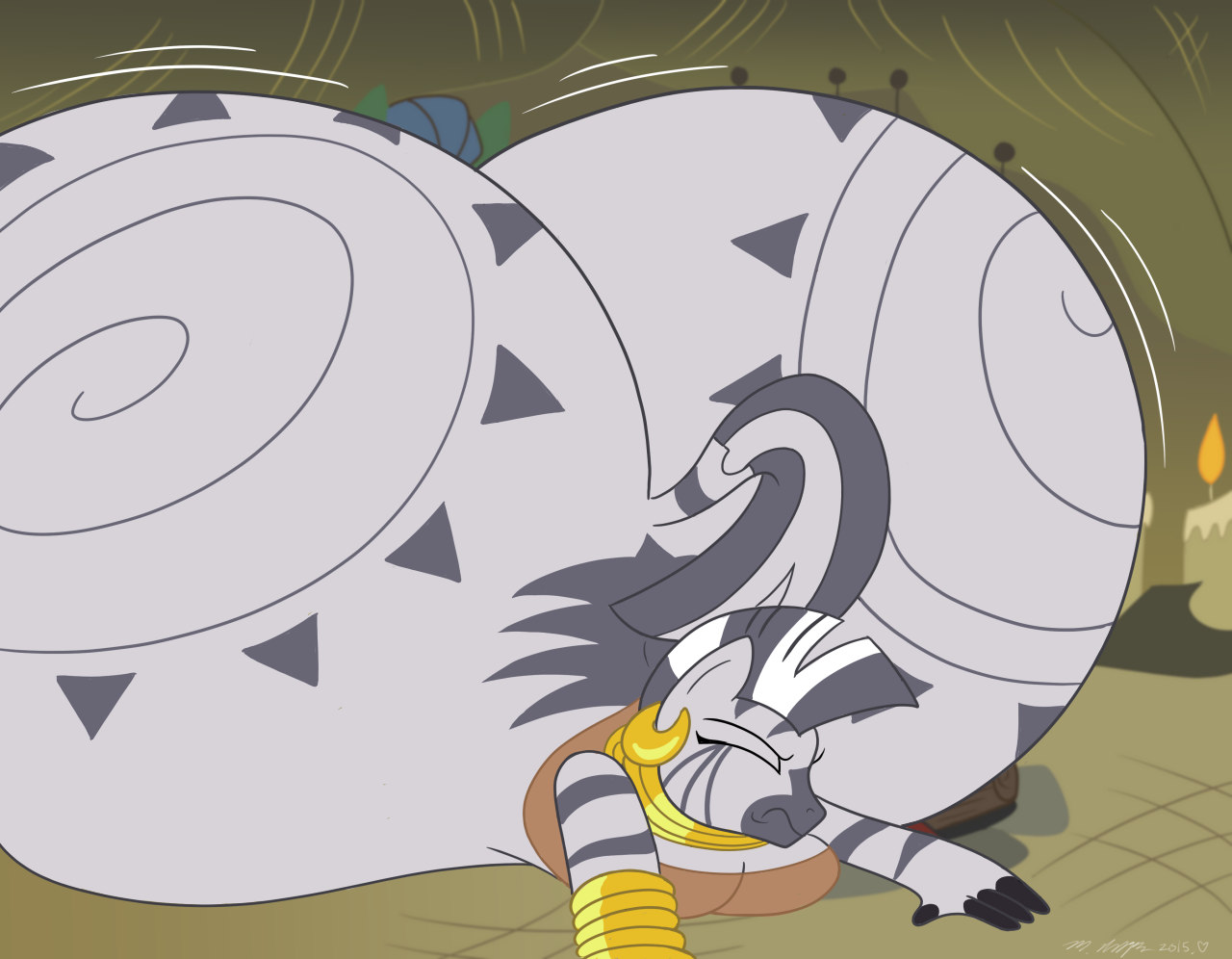 Zecora Big Booty Growth Comic page 8 full