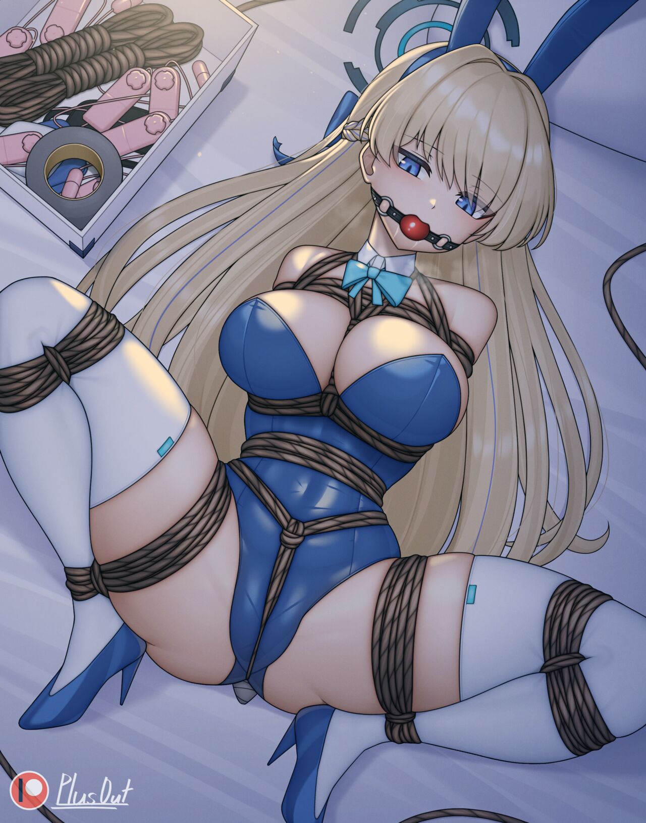 Blue Archive - Bunnygirl Asuna Toki page 1 full
